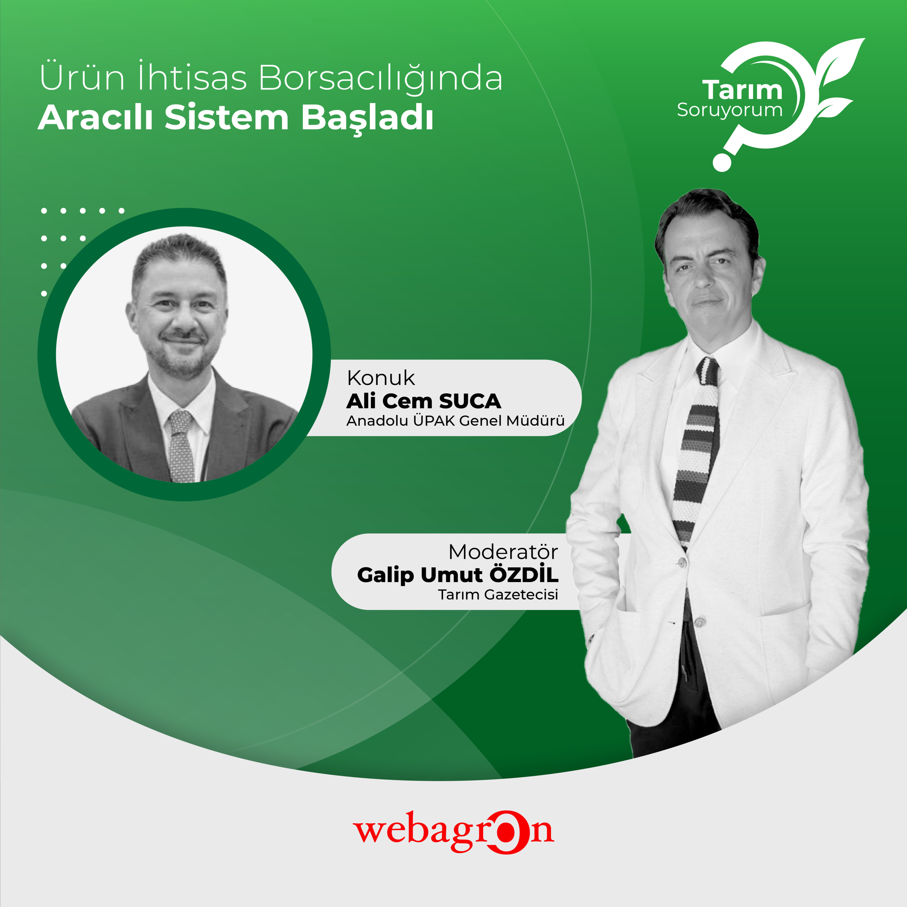 Tarım SoruYorum | Anadolu ÜPAK Genel Müdürü Ali Cem SUCA| Ürün İhtisas Borsacılığında Aracılı Sistem Başladı episode artwork
