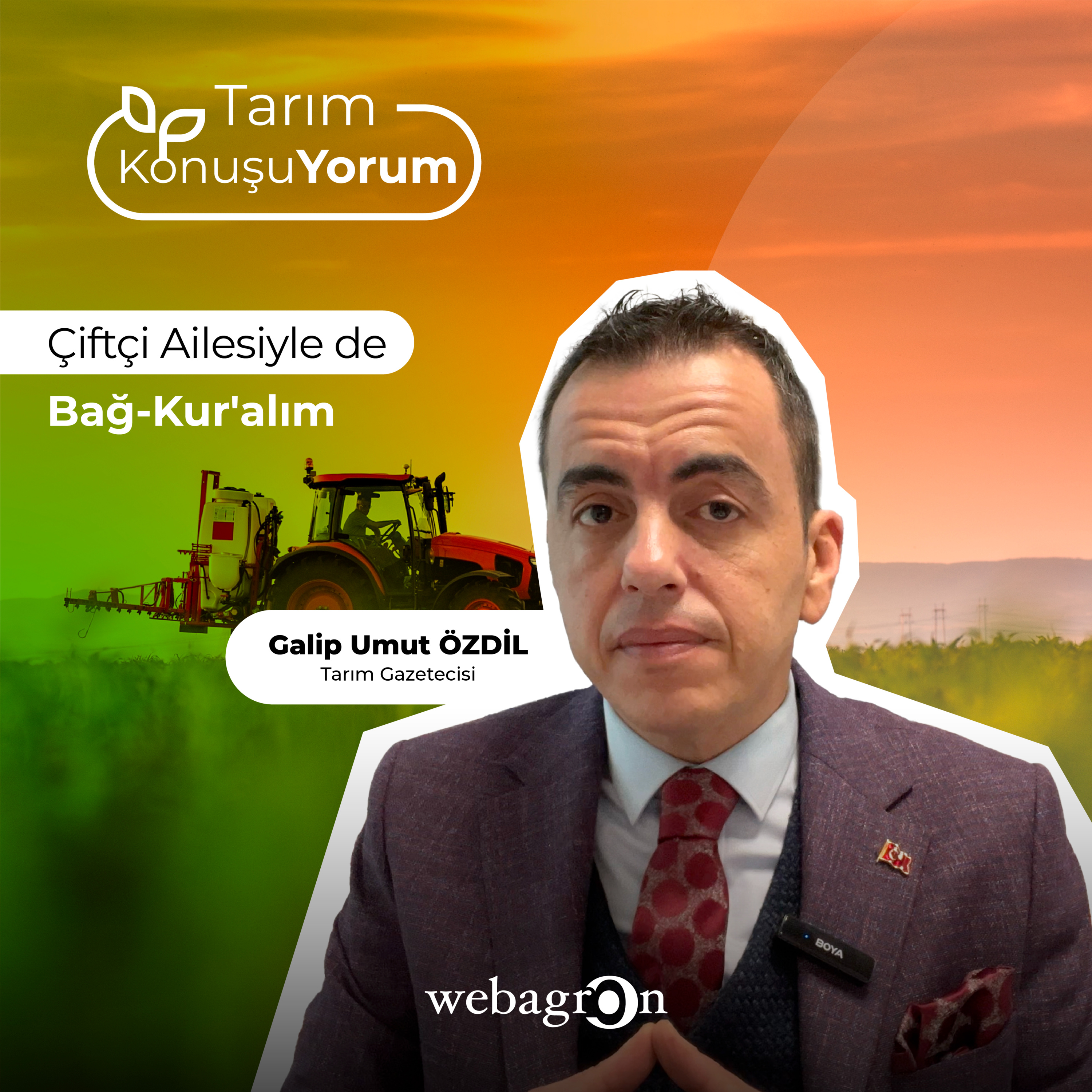  Tarım KonuşuYorum | Tarım Gazetecisi Galip Umut Özdil | "Çiftçi Ailesiyle de Bağ-Kur’alım" episode artwork