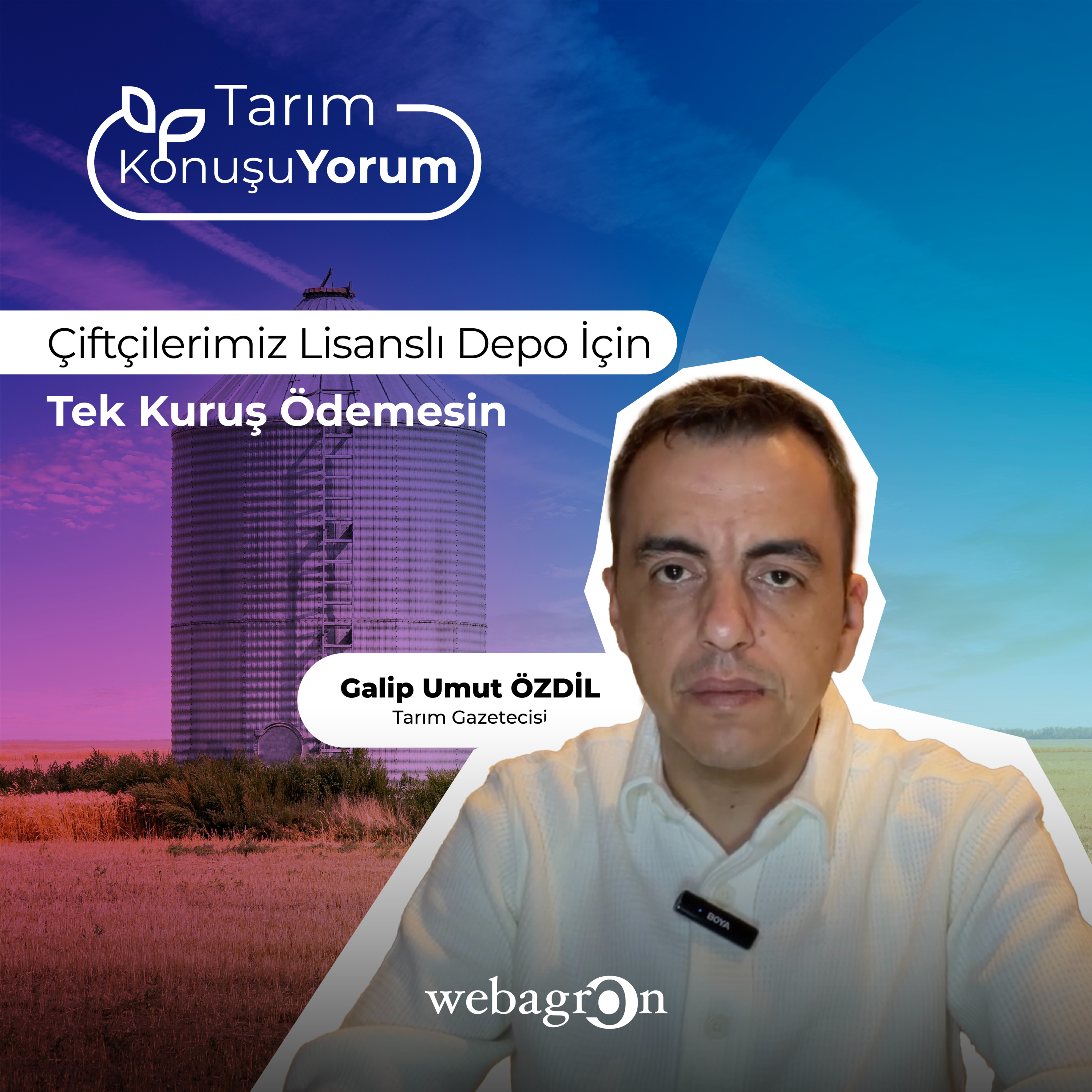 Tarım KonuşuYorum | Tarım Gazetecisi Galip Umut Özdil | Çiftçilerimiz Lisanslı Depo İçin Tek Kuruş Ödemesin episode artwork