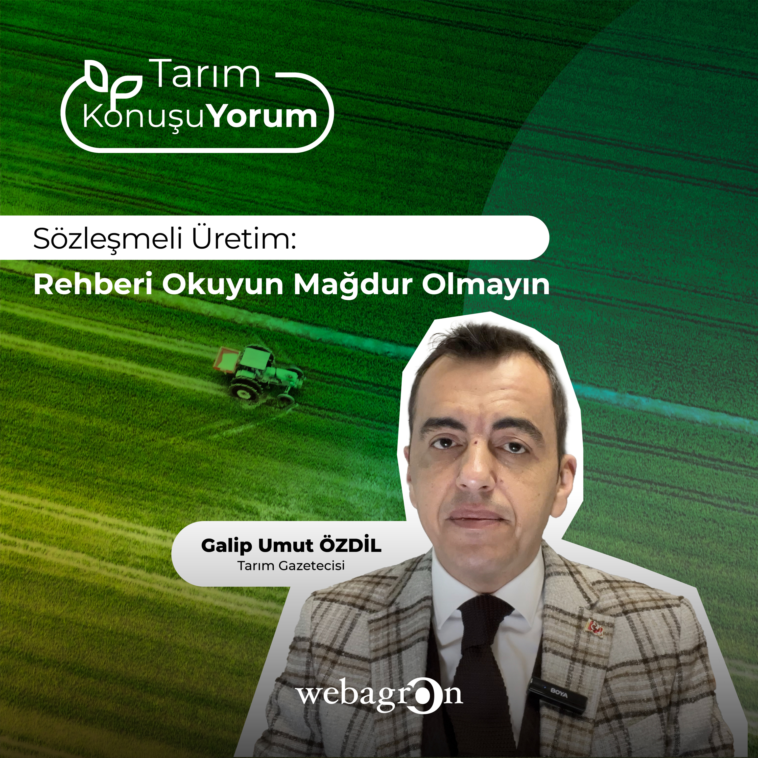 Tarım KonuşuYorum | Tarım Gazetecisi Galip Umut Özdil | Sözleşmeli Üretim: Rehberi Okuyun Mağdur Olmayın episode artwork