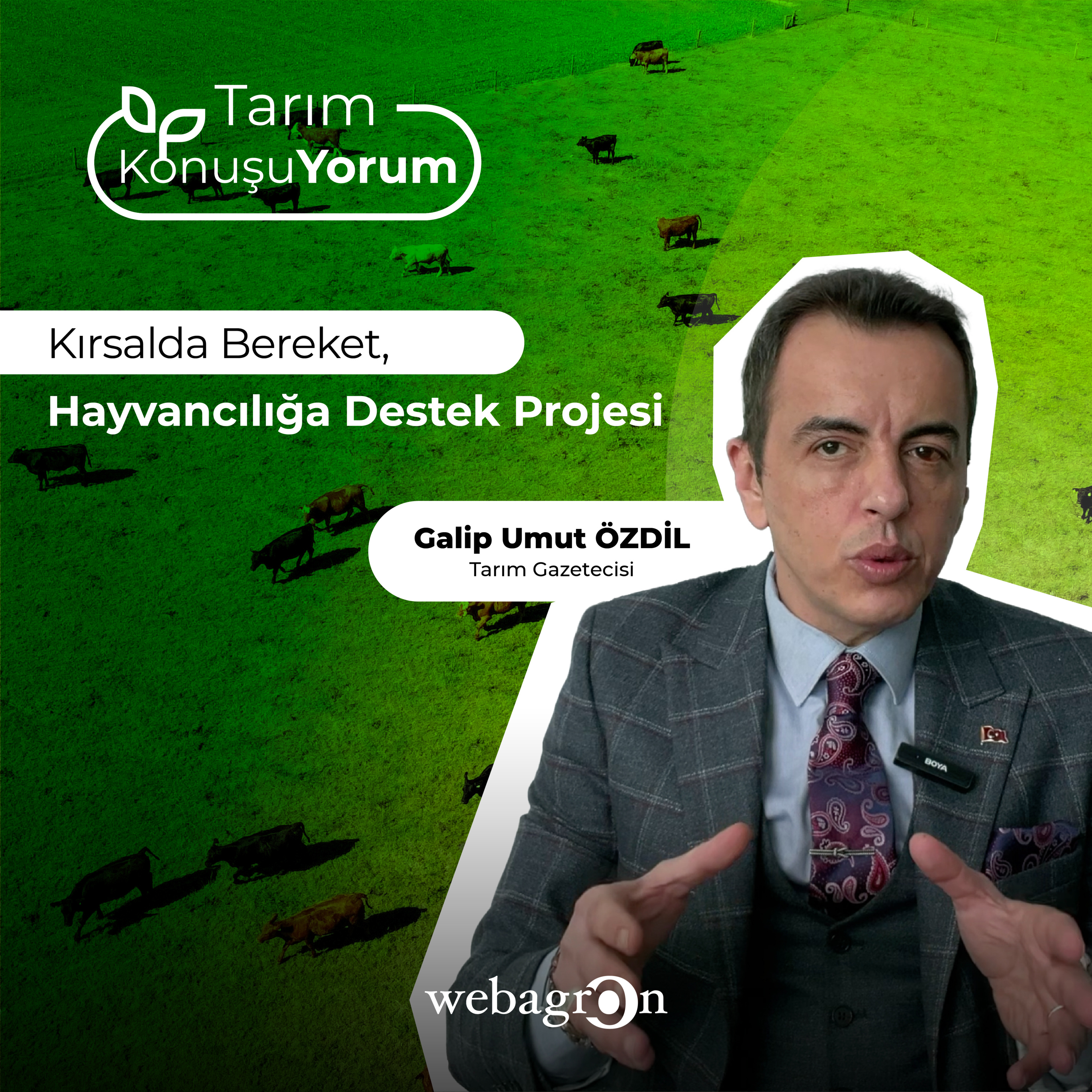 Tarım KonuşuYorum | Tarım Gazetecisi Galip Umut Özdil | Kırsalda Bereket, Hayvancılığa Destek Projesi episode artwork