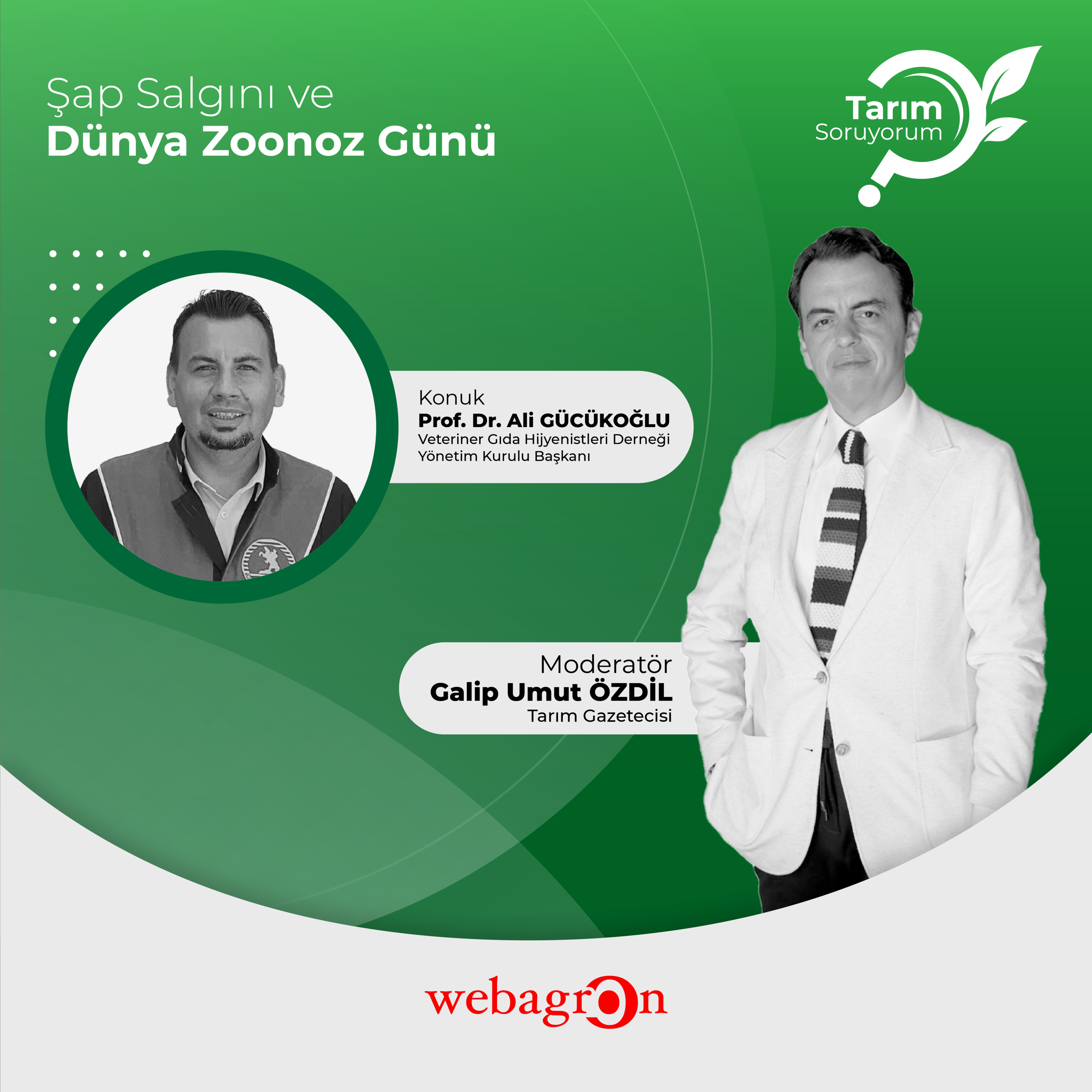 Tarım SoruYorum | Veteriner Gıda Hijyenistleri Derneği Başkanı Prof. Dr. Ali Gücükoğlu | Şap Salgını ve Dünya Zoonoz Günü episode artwork