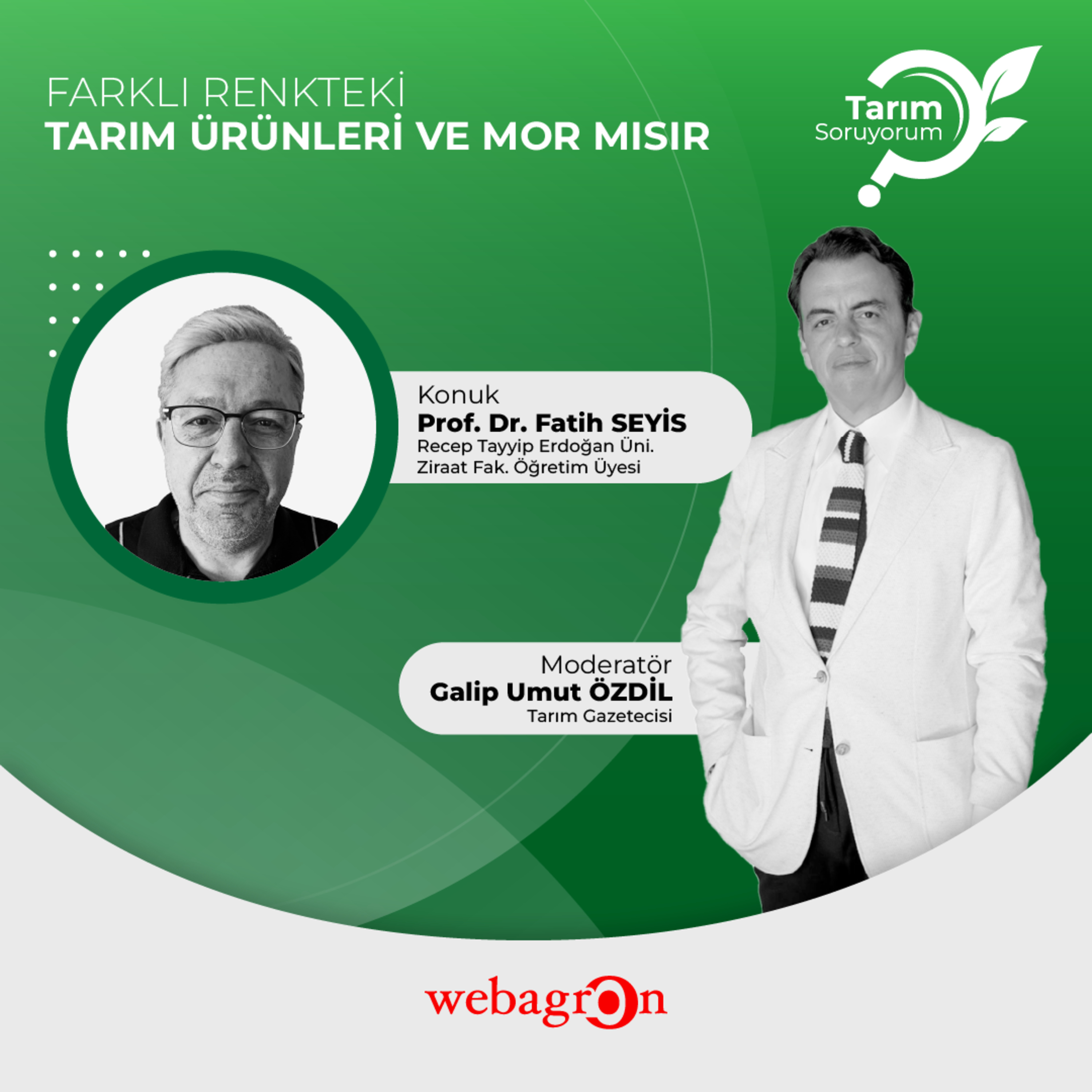 Tarım SoruYorum | Farklı Renkteki Tarım Ürünleri ve Mor Mısır | Prof. Dr. Fatih SEYİS episode artwork