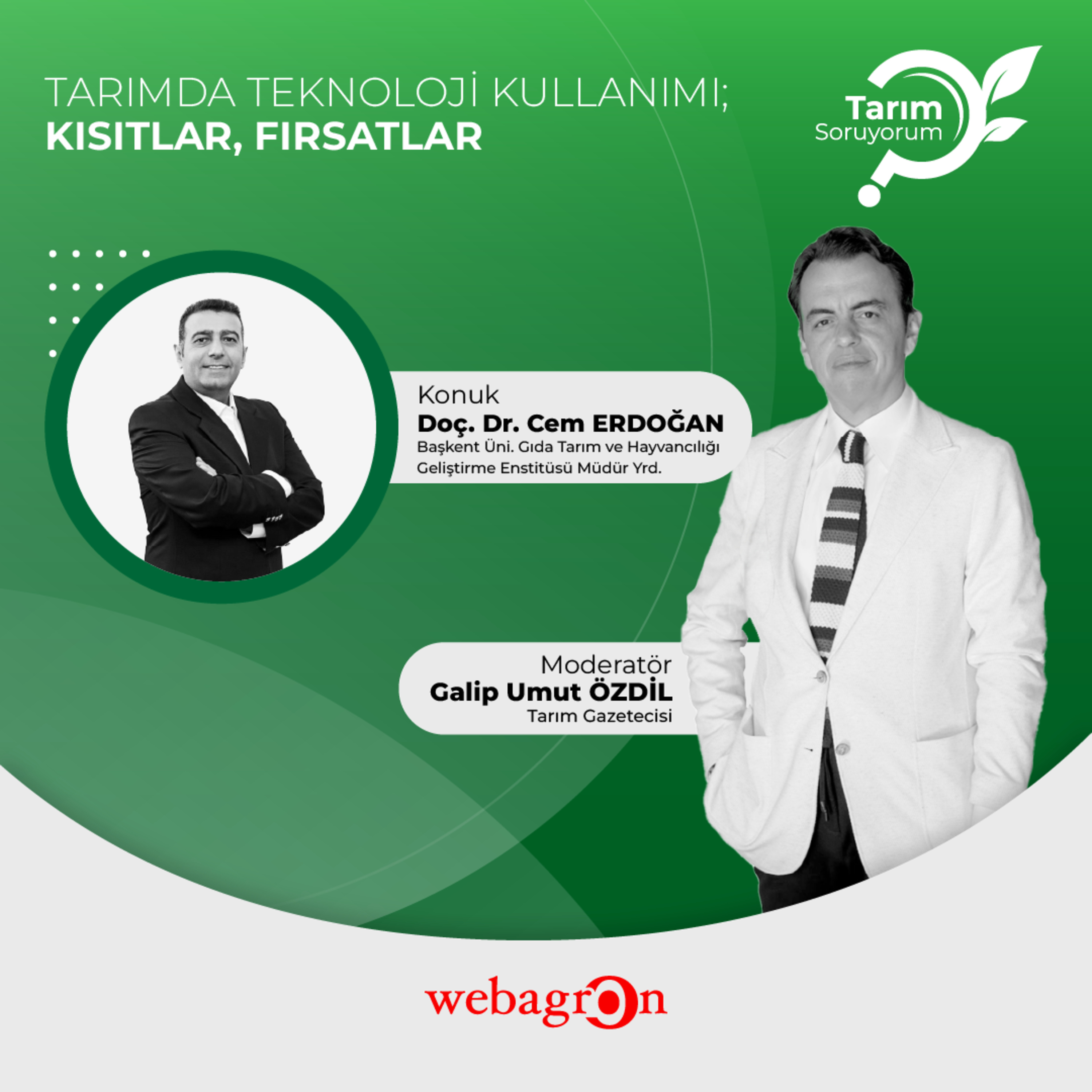Tarım SoruYorum | Tarımda Teknoloji Kullanımı; Kısıtlar, Fırsatlar| Doç. Dr. Cem ERDOĞAN episode artwork