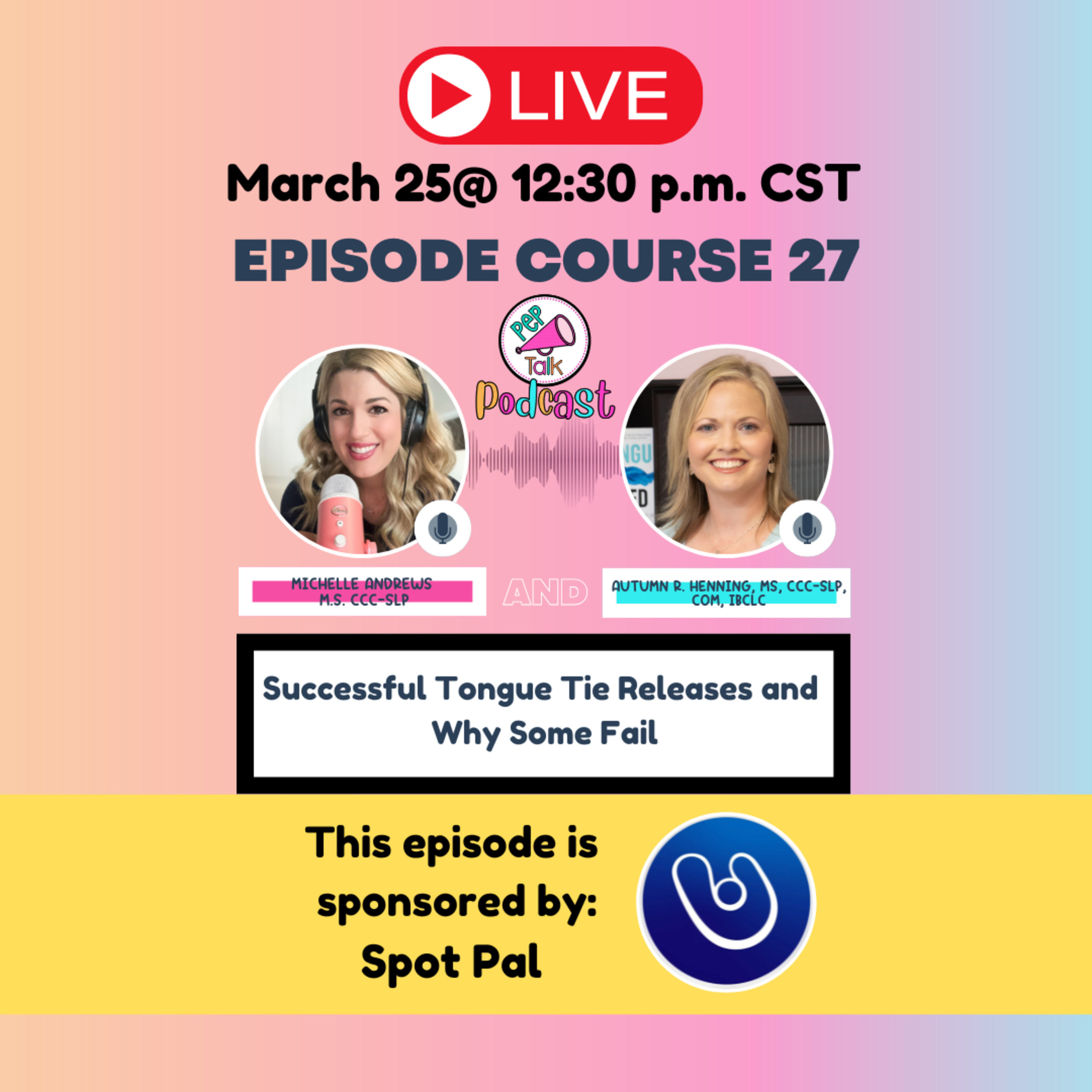 Pep Talk Podcast for SLPs