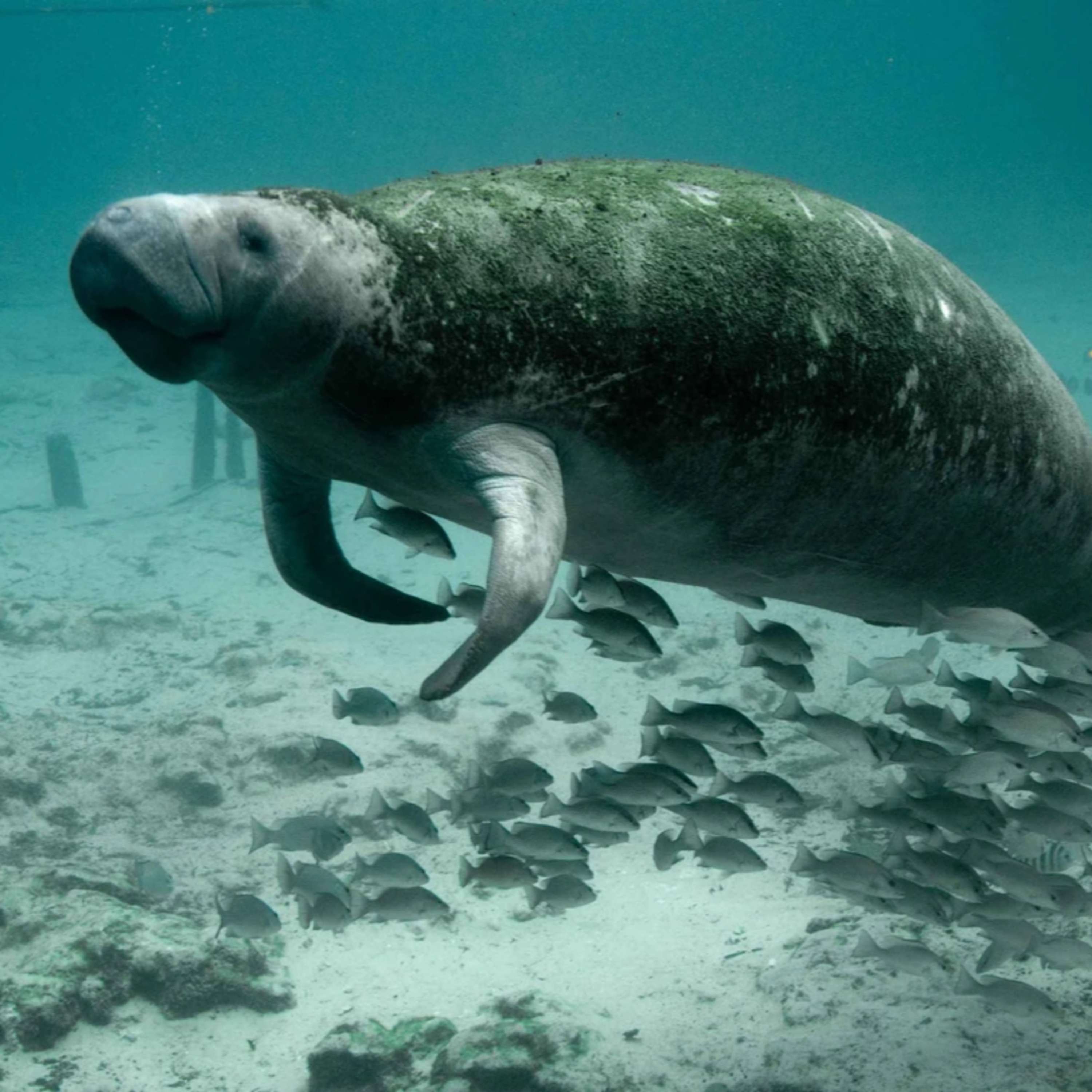 Risco de extinção: o Peixe-Boi-Marinho, "gigante pacífico"