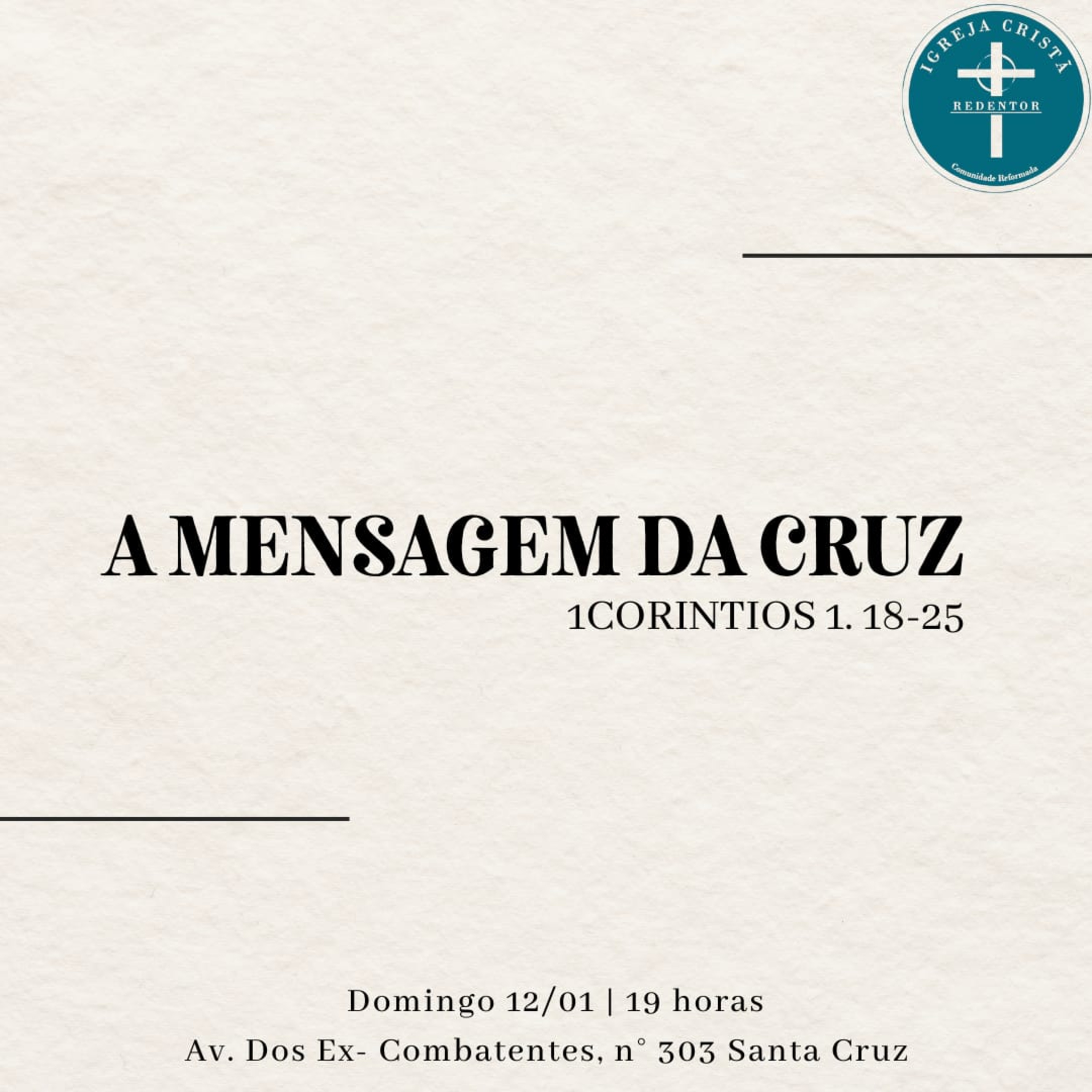 A mensagem da Cruz - 1 Coríntios 1.18-25 episode artwork