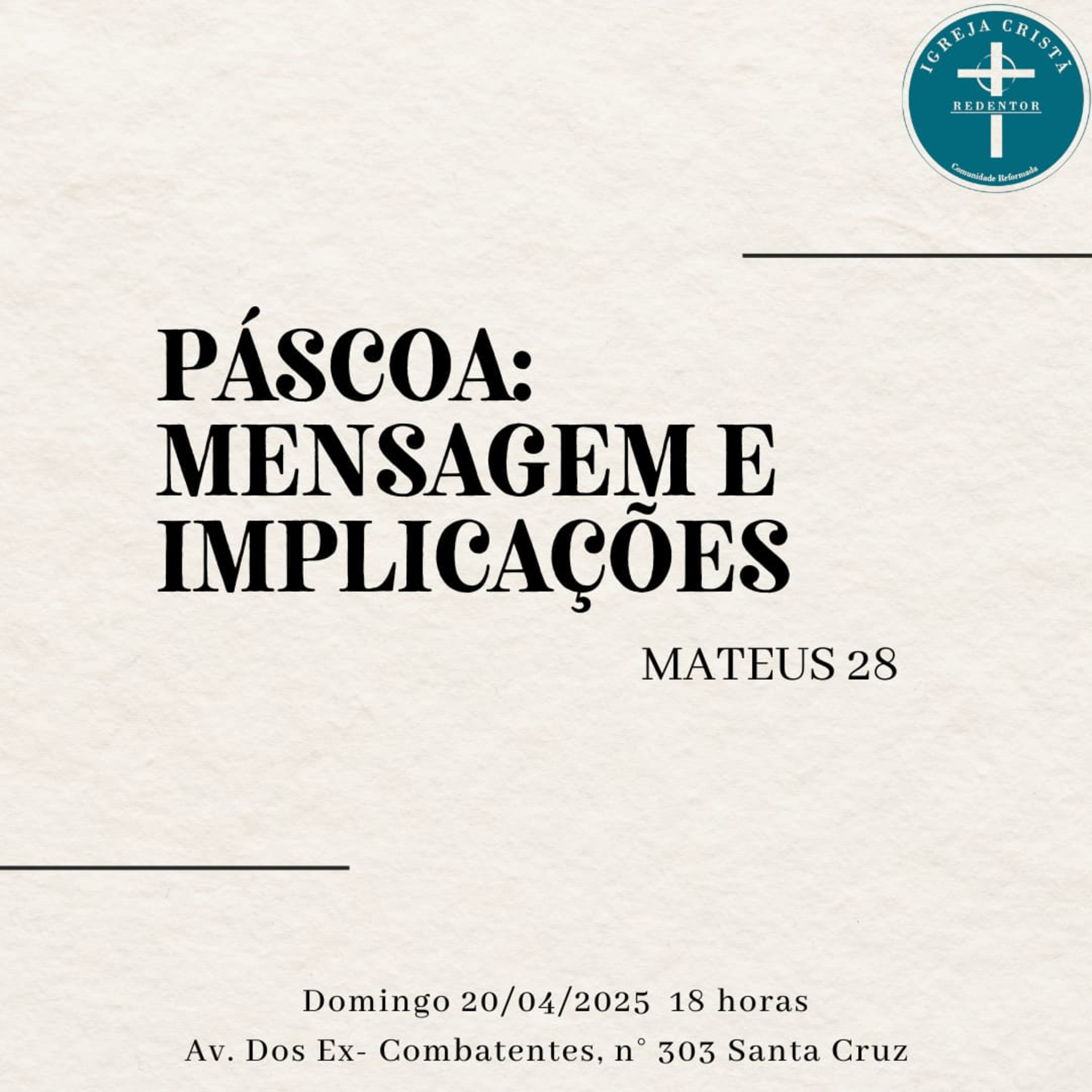 Páscoa: Mensagem e implicações - Mateus 28 episode artwork