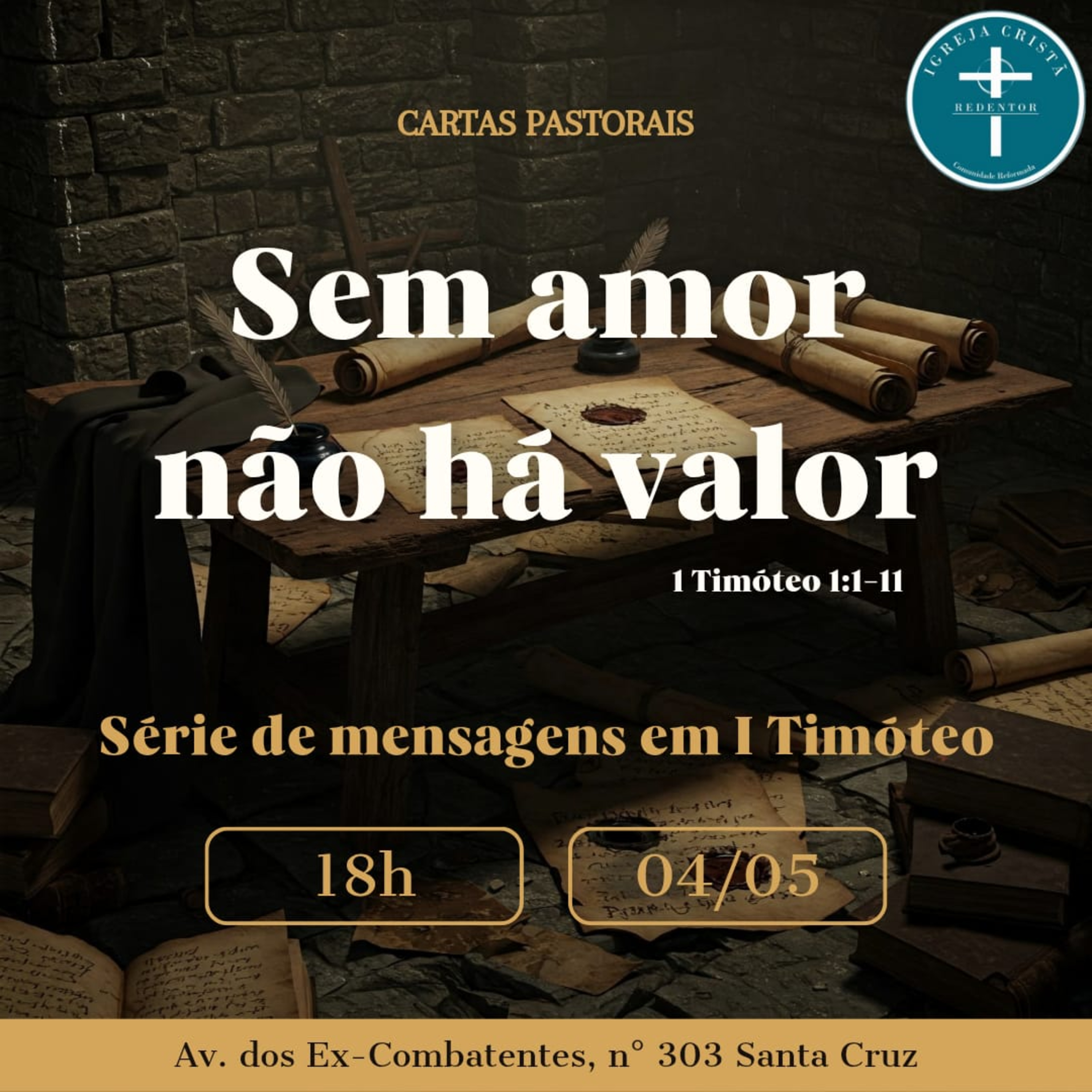 Sem amor não há valor - 1 Timóteo 1. 1-11 episode artwork