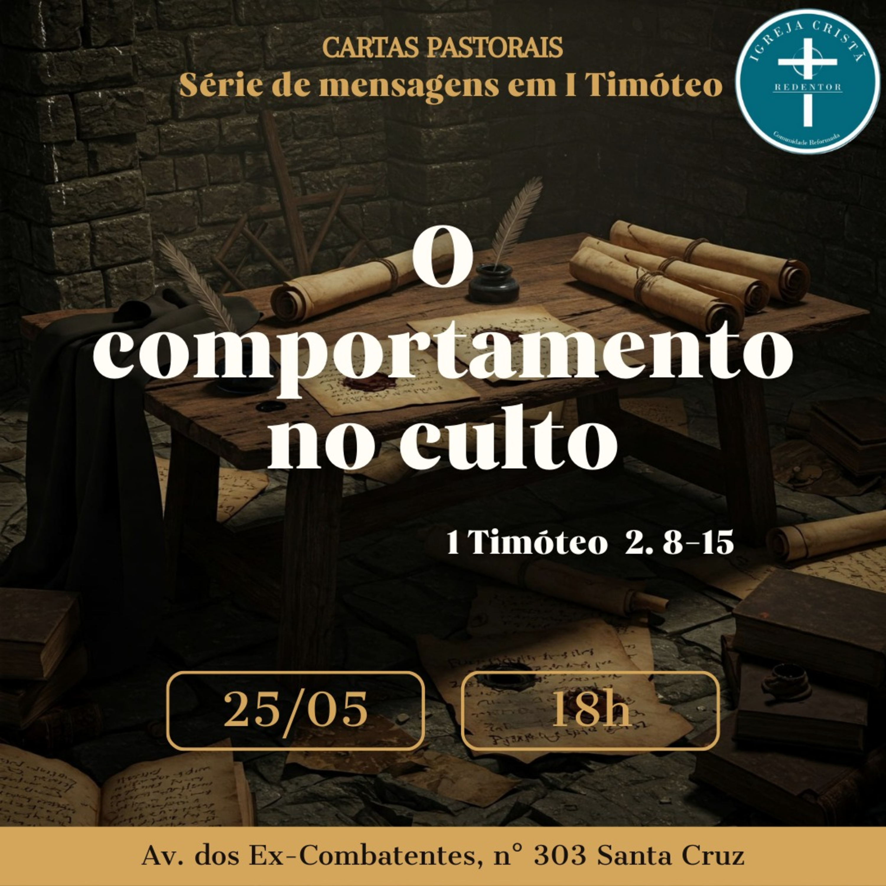 O comportamento no culto - 1 Timóteo 2: 8-16 episode artwork