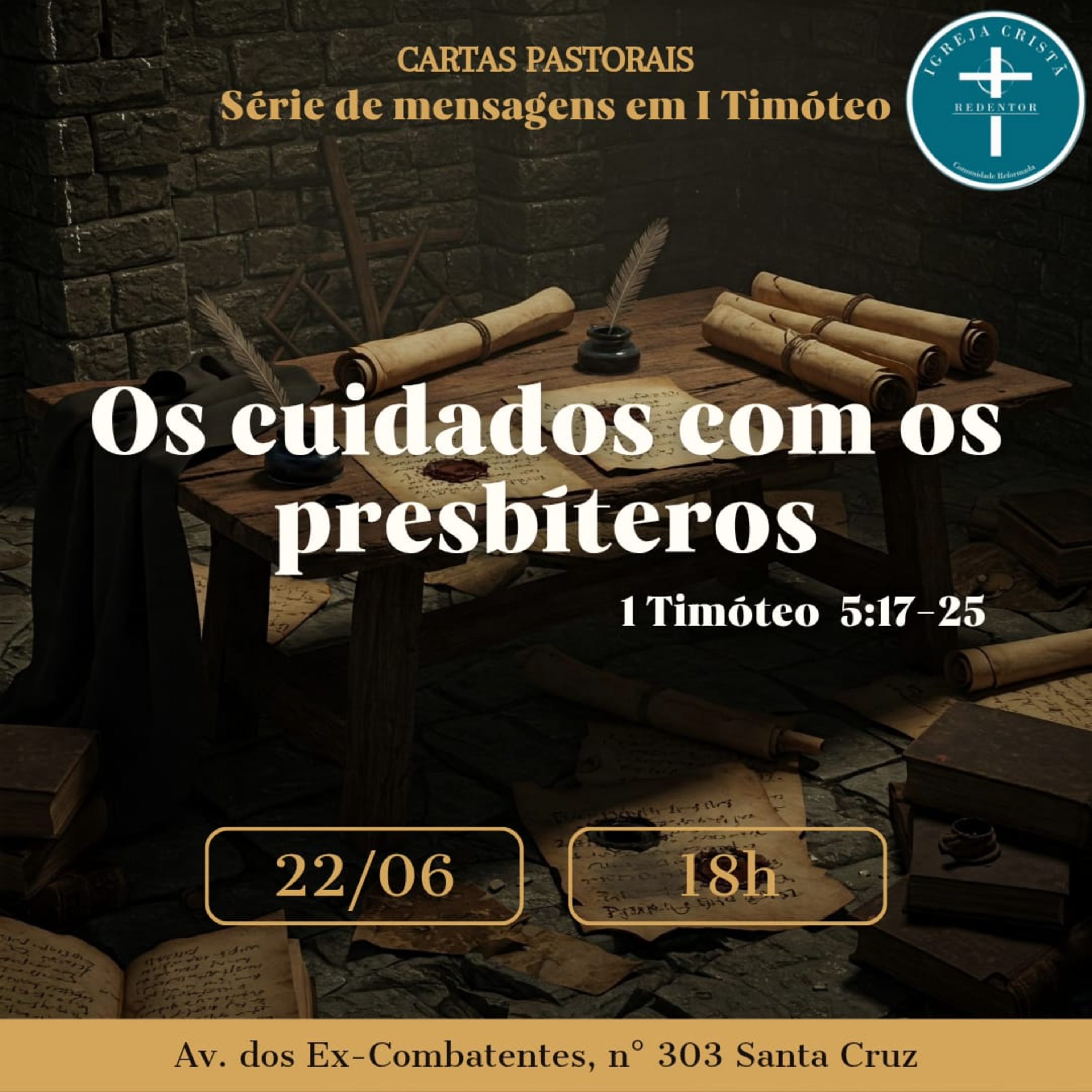 Os cuidados com os presbíteros - 1 Timóteo 5: 17-25 episode artwork