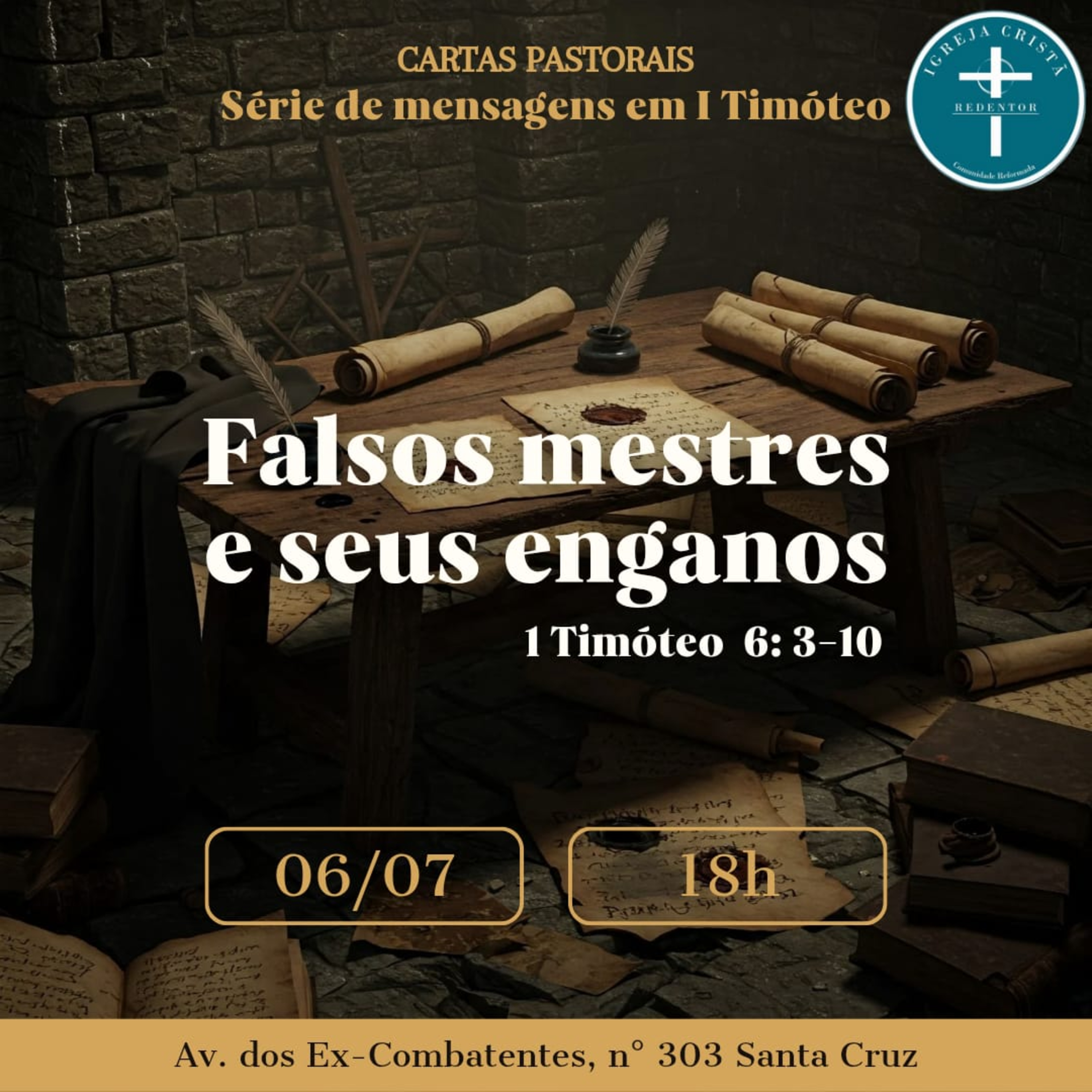 Falsos mestres e seus enganos - 1 Timóteo 6: 3-10 episode artwork