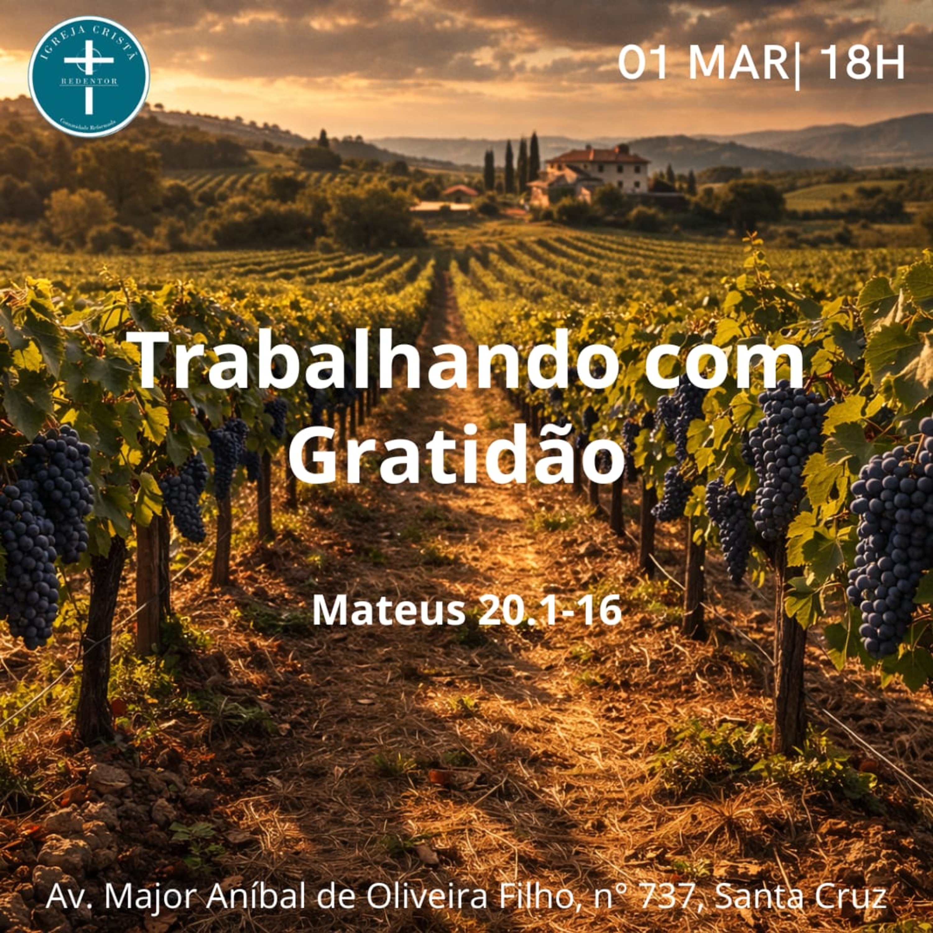 Trabalhando com gratidão - Mateus 20. 1-16 episode artwork