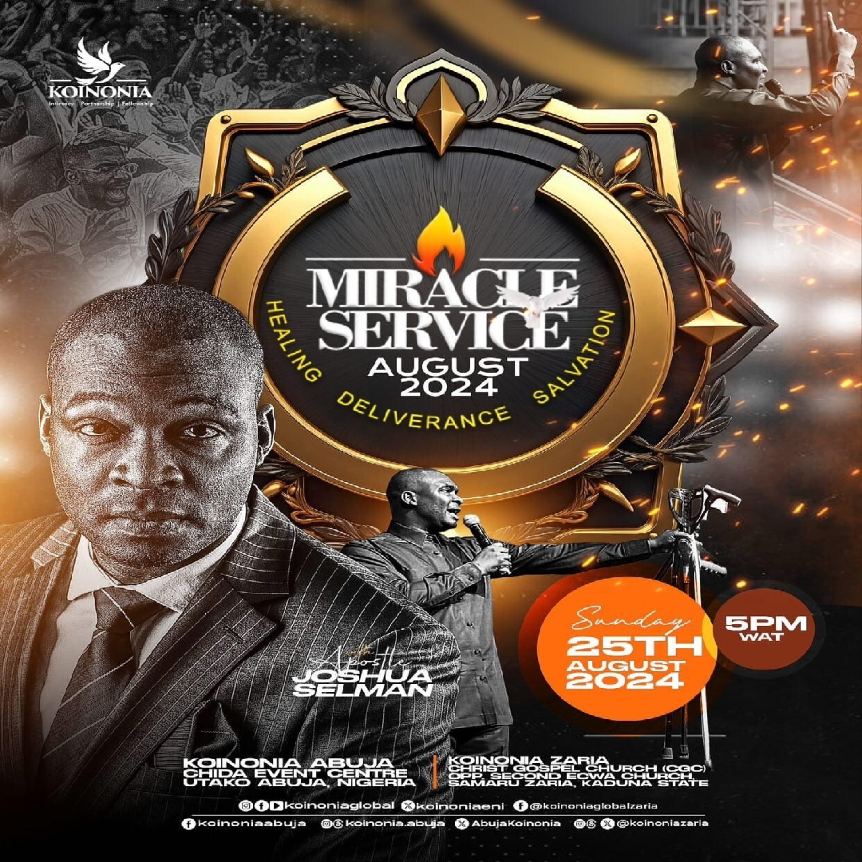 AUGUST 2024 MIRACLE SERVICE (WORD & IMPARTATION SESSION) WITH APOSTLE JOSHUA SELMAN 25||08||2024