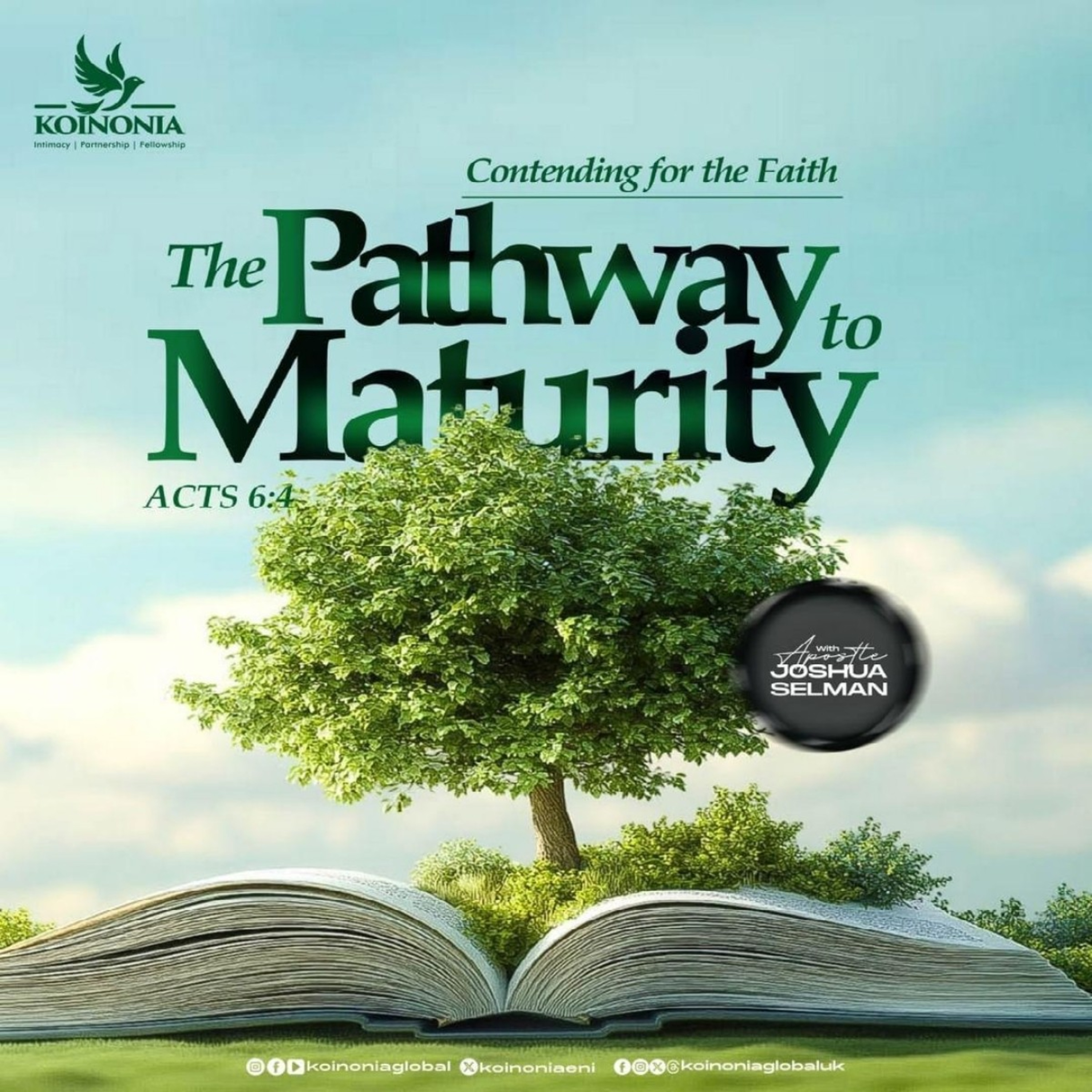 (FULL SERVICE) CONTENDING FOR THE FAITH (THE PATHWAY TO MATURITY) WITH AJS 20.09.2024