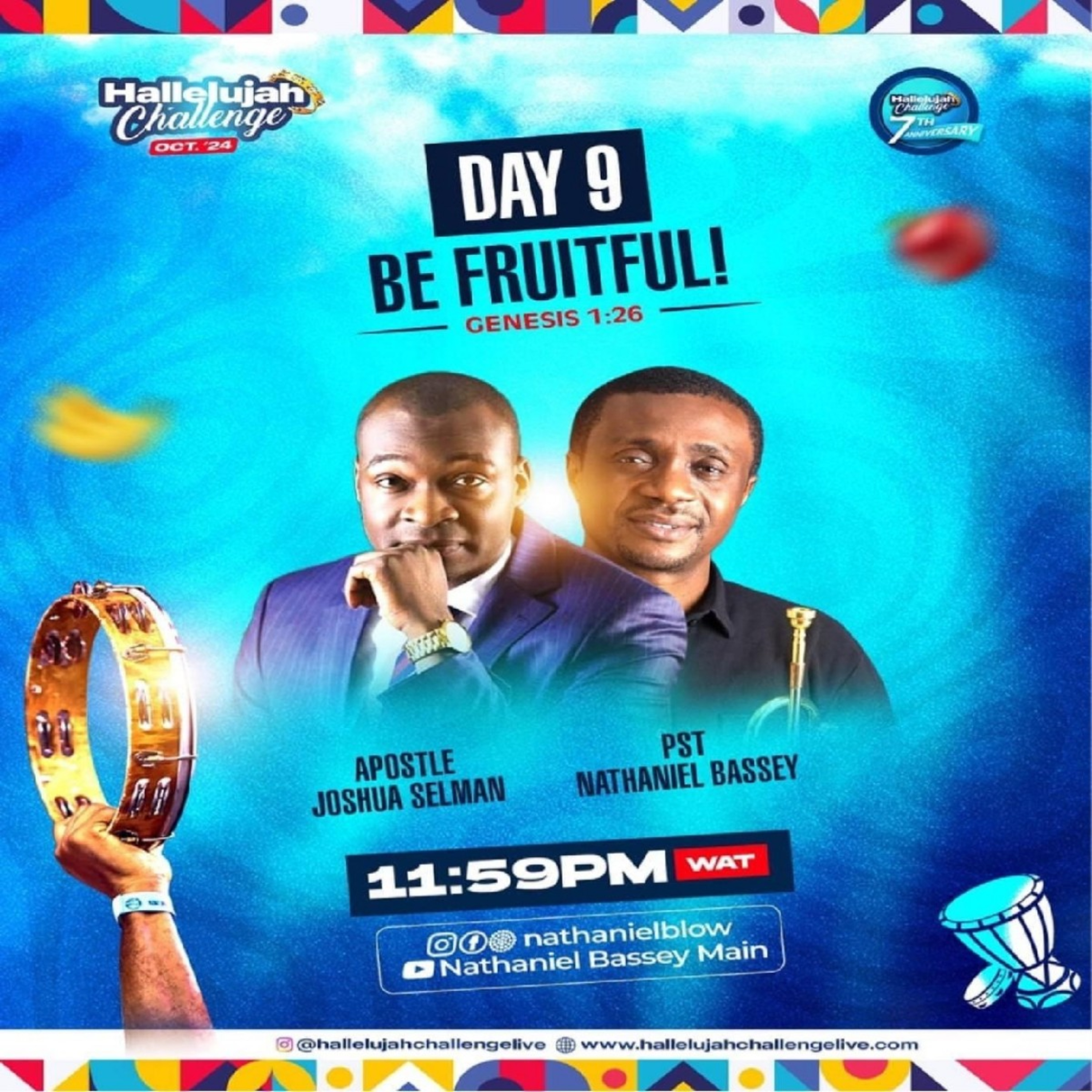HALLELUJAH CHALLENGE OCTOBER 2024 DAY 9 WITH APOSTLE JOSHUA SELMAN 23.10.2024