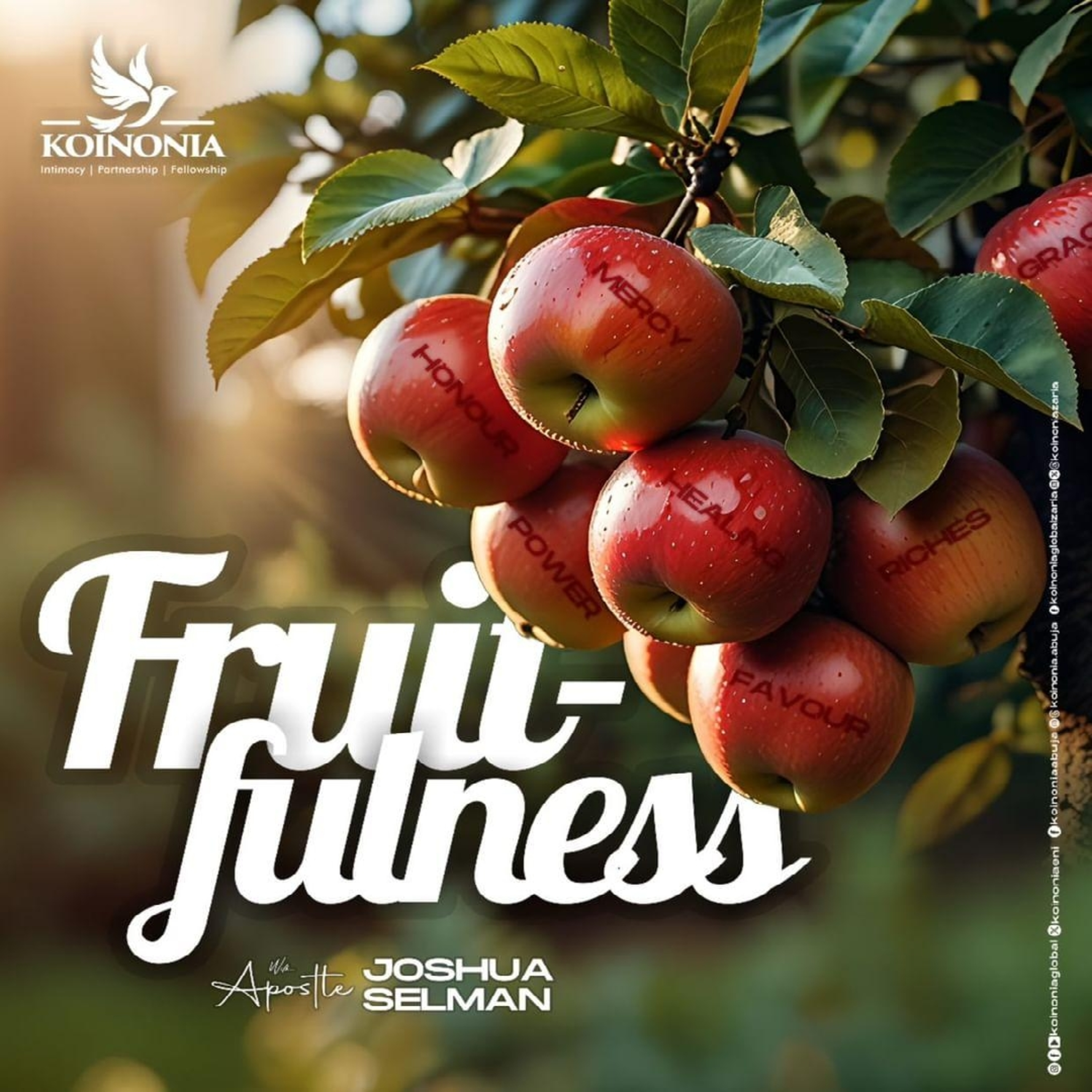 FRUITFULNESS (HC DAY 09) WITH APOSTLE JOSHUA SELMAN 23.10.2024