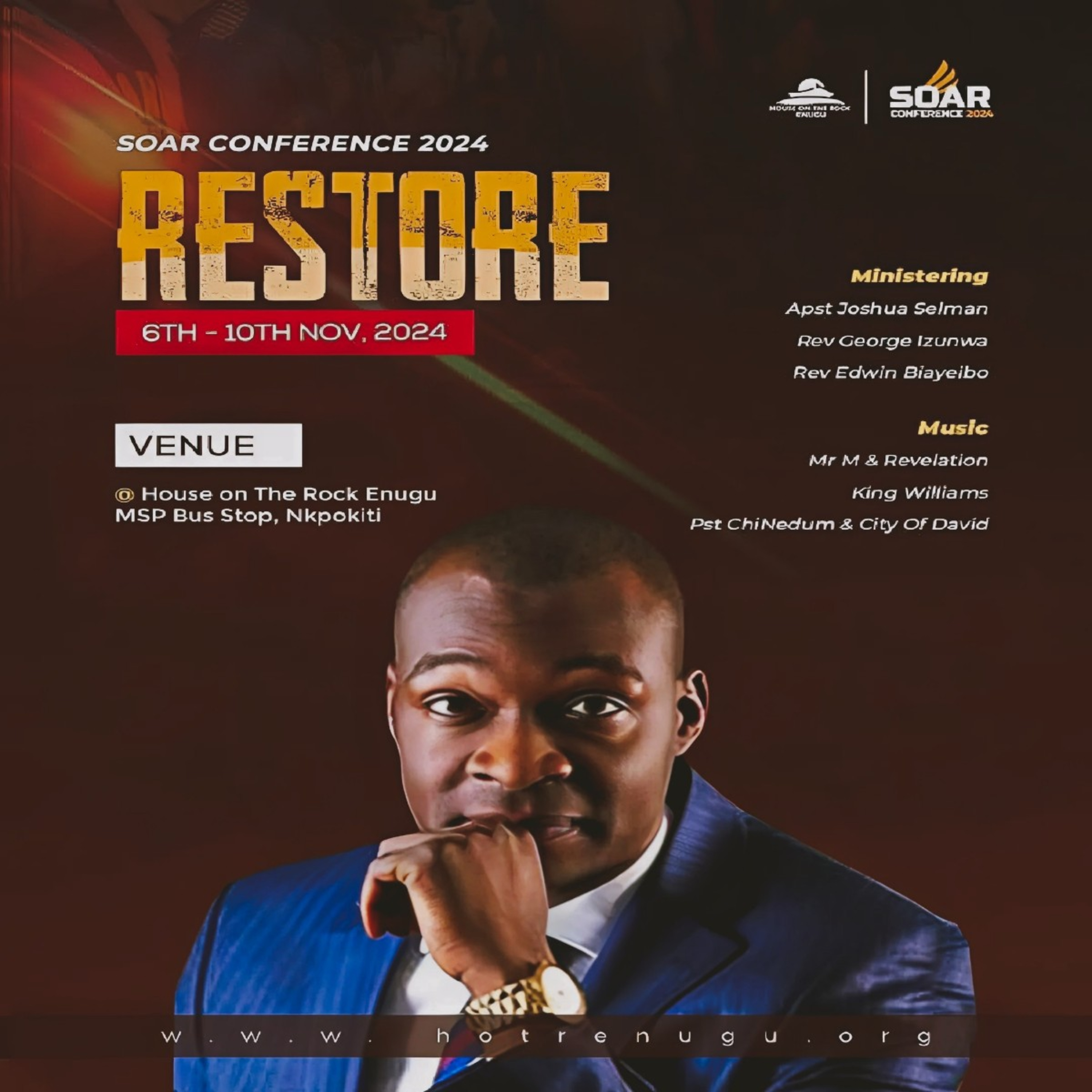 RESTORE MY SOUL[A CRY FOR PERSONAL REVIVAL] Mark 8:36 || HOTR || APOSTLE JOSHUA SELMAN 06.11.2024
