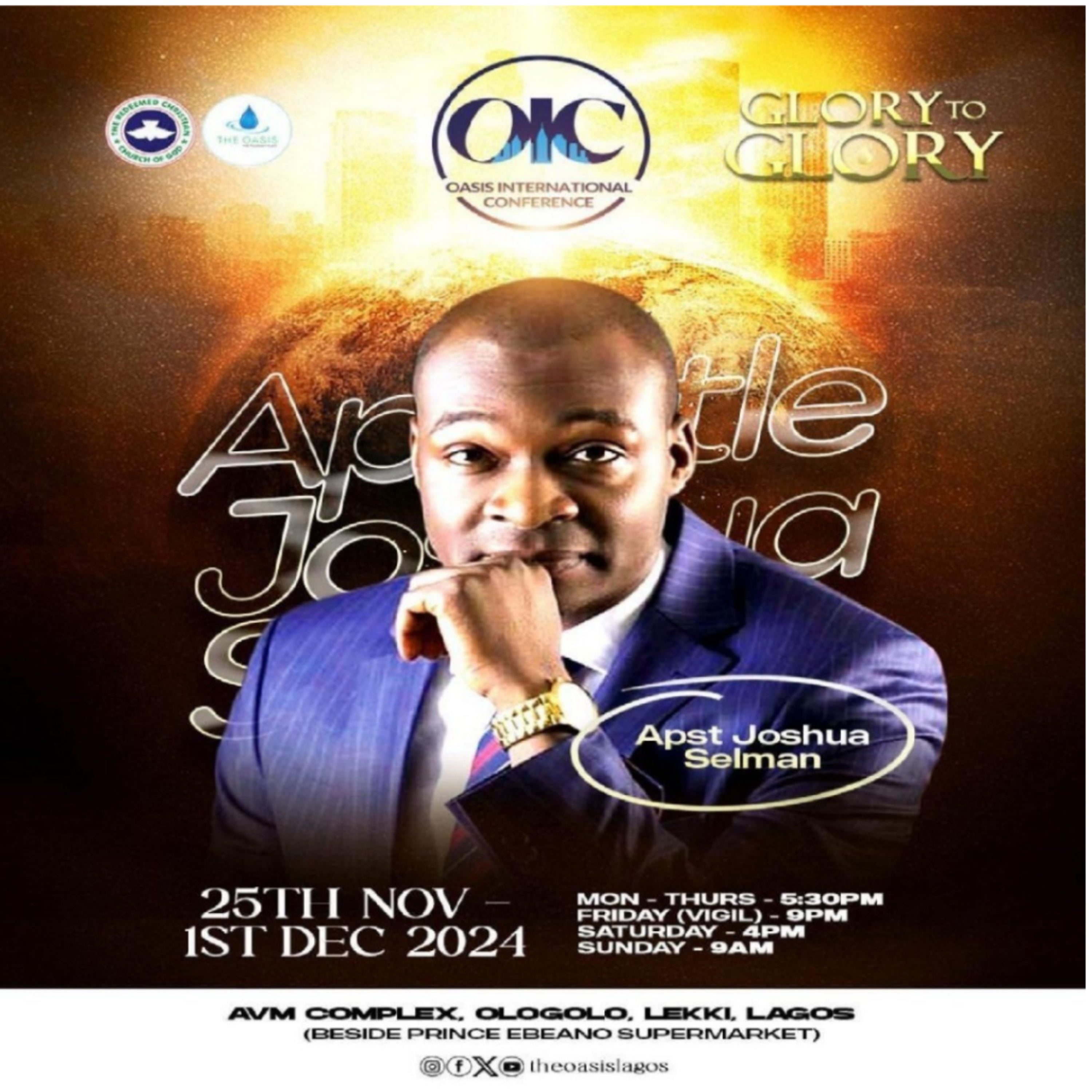 FROM GLORY TO GLORY (THE EVIDENCE OF CHANGE) - 2 COR. 3:18 || OIC ||APOSTLE JOSHUA SELMAN 27.11.2024
