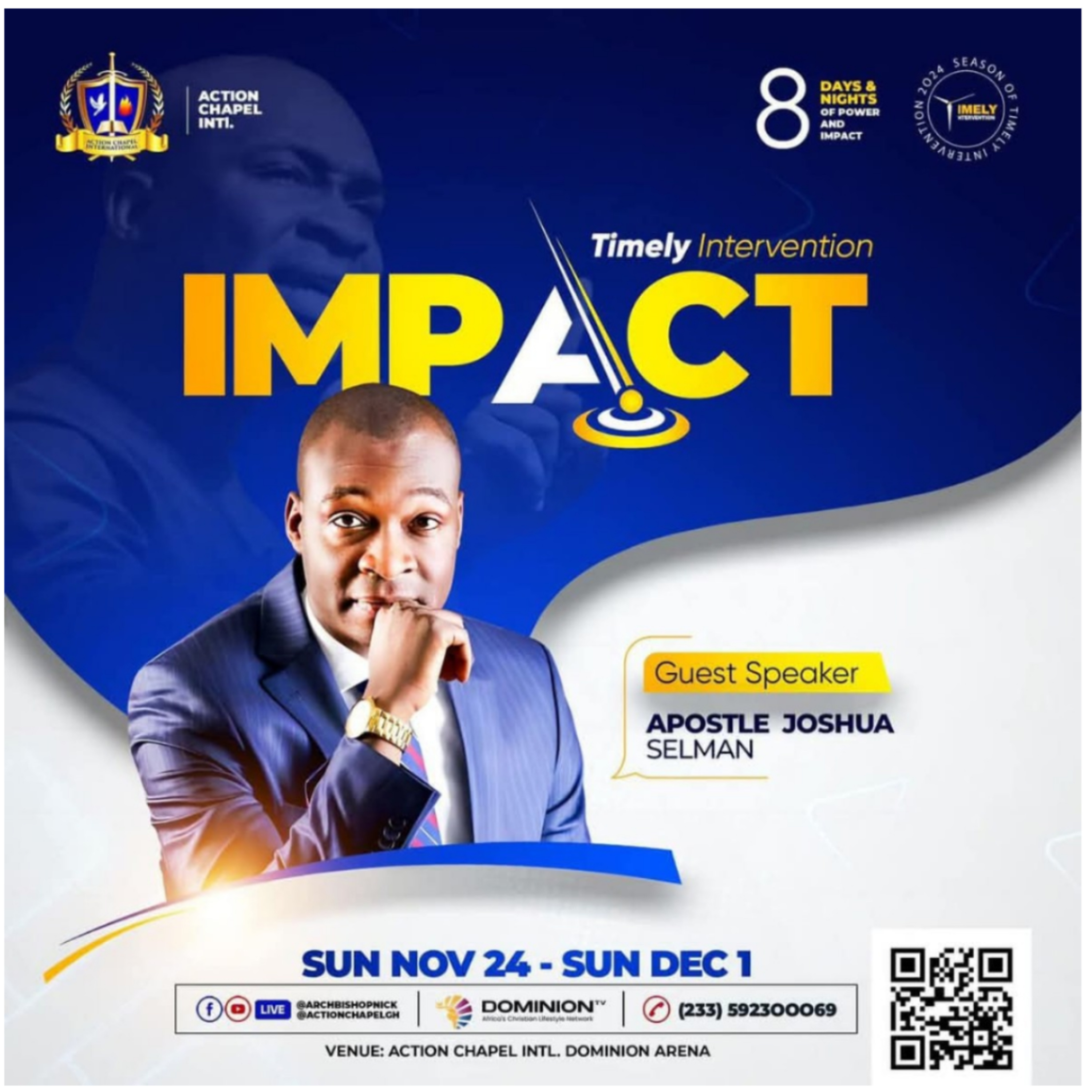 LET GOD ARISE (1) - THE PRAYER ANSWERING GOD || IMPACT 2024 ACI || APOSTLE JOSHUA SELMAN 28.11.2024