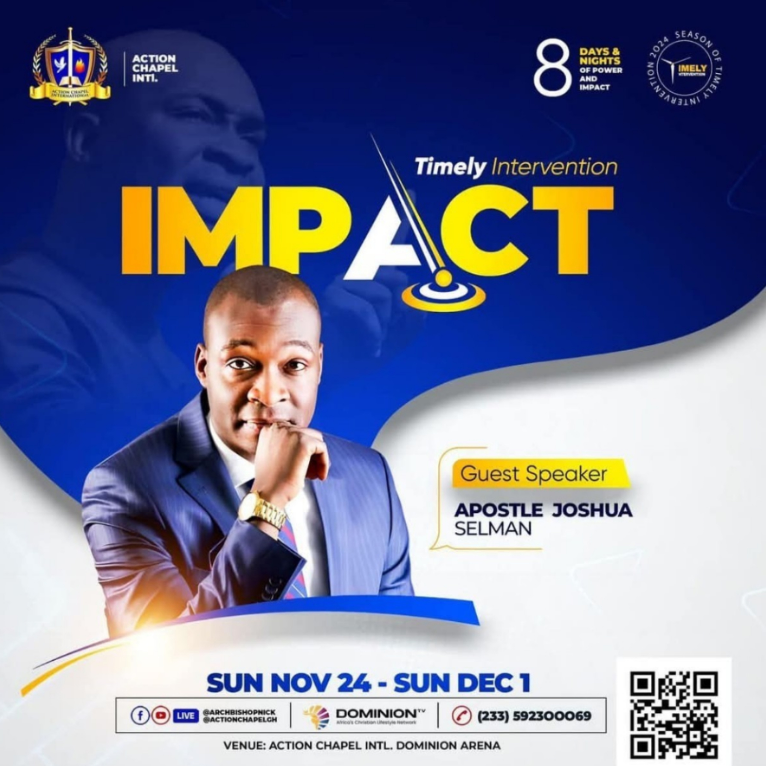 LET GOD ARISE - PART 2 (HOW GOD INTERVENES) EXODUS 3:7-9 WITH APOSTLE JOSHUA SELMAN 29.11.2024