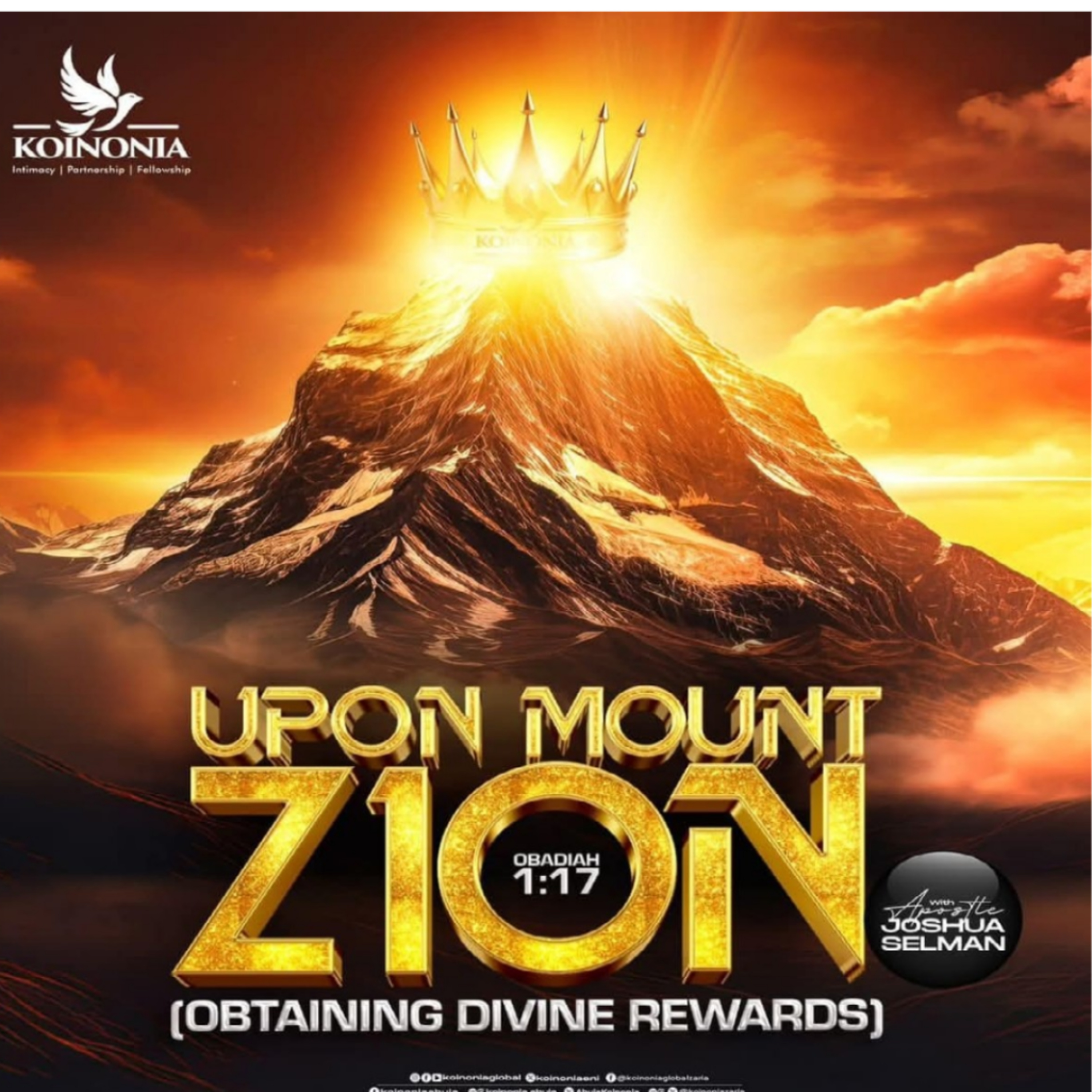 UPON MOUNT ZION (OBTAINING DIVINE REWARDS) OBADIAH 1:17 WORD SESSION WITH AJS 01.12.2024