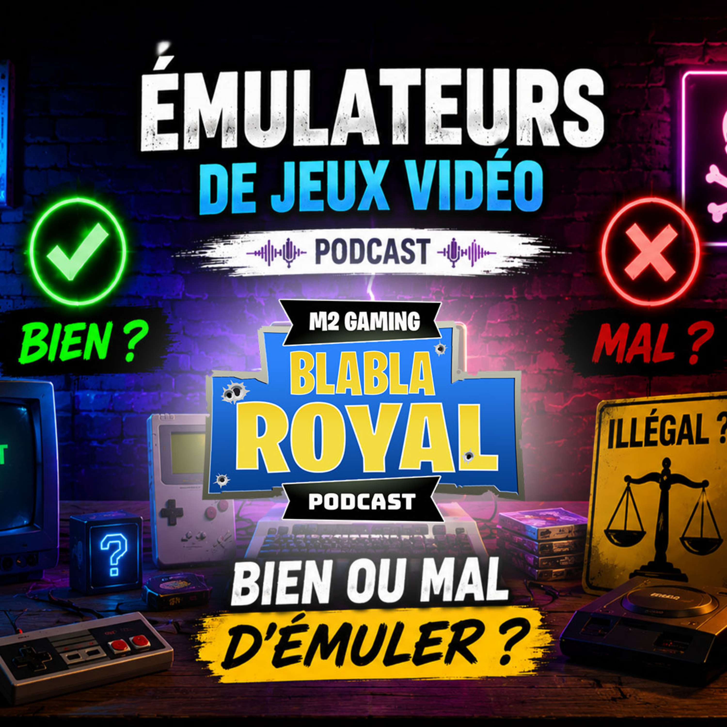 Cover art for the episode Blabla Royal 103 - L'émulation de jeux vidéo