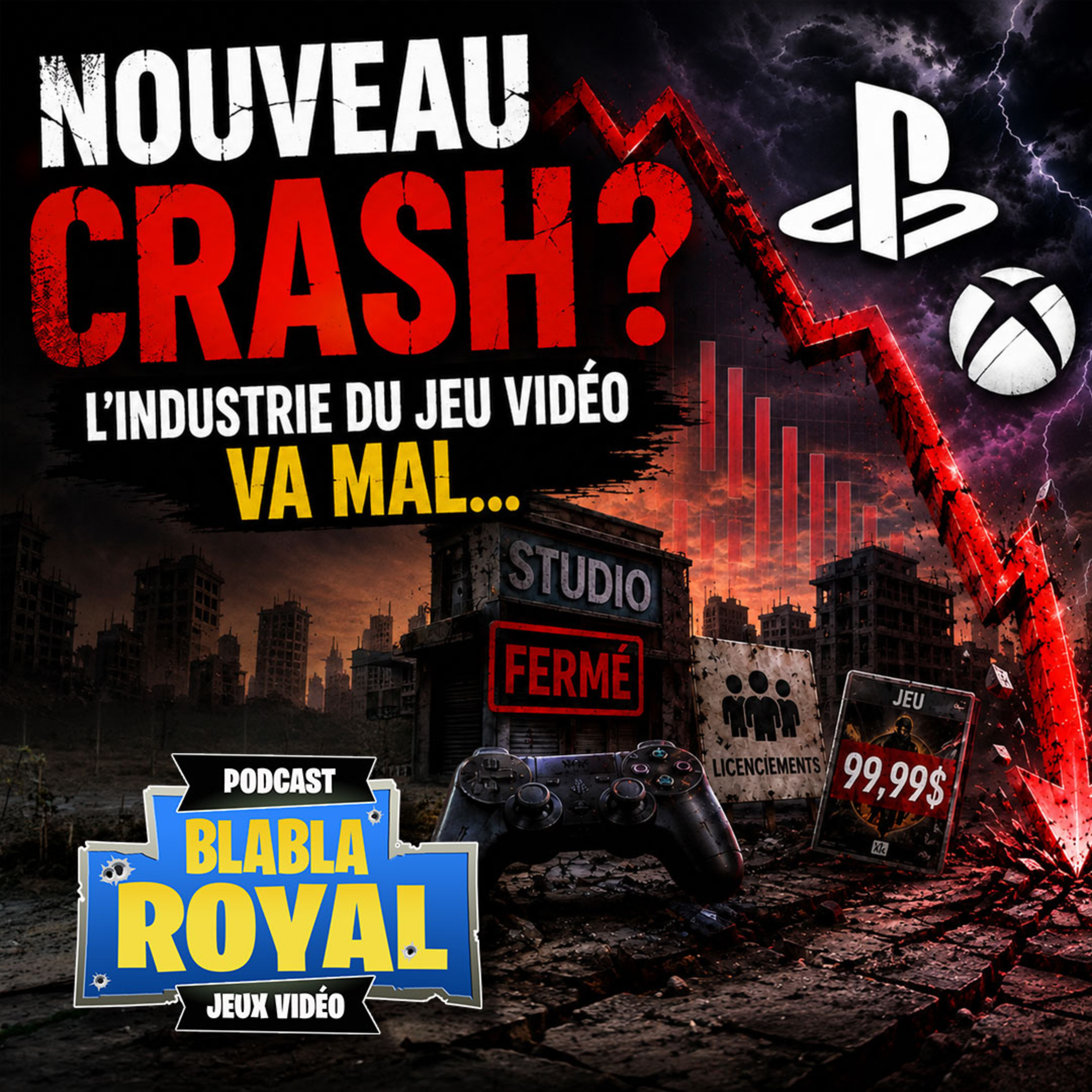 Blabla Royal 108 | Est-ce que l'industrie jeux vidéo s'en va vers un autre krach? On en parle avec Aymar Azaïzia!