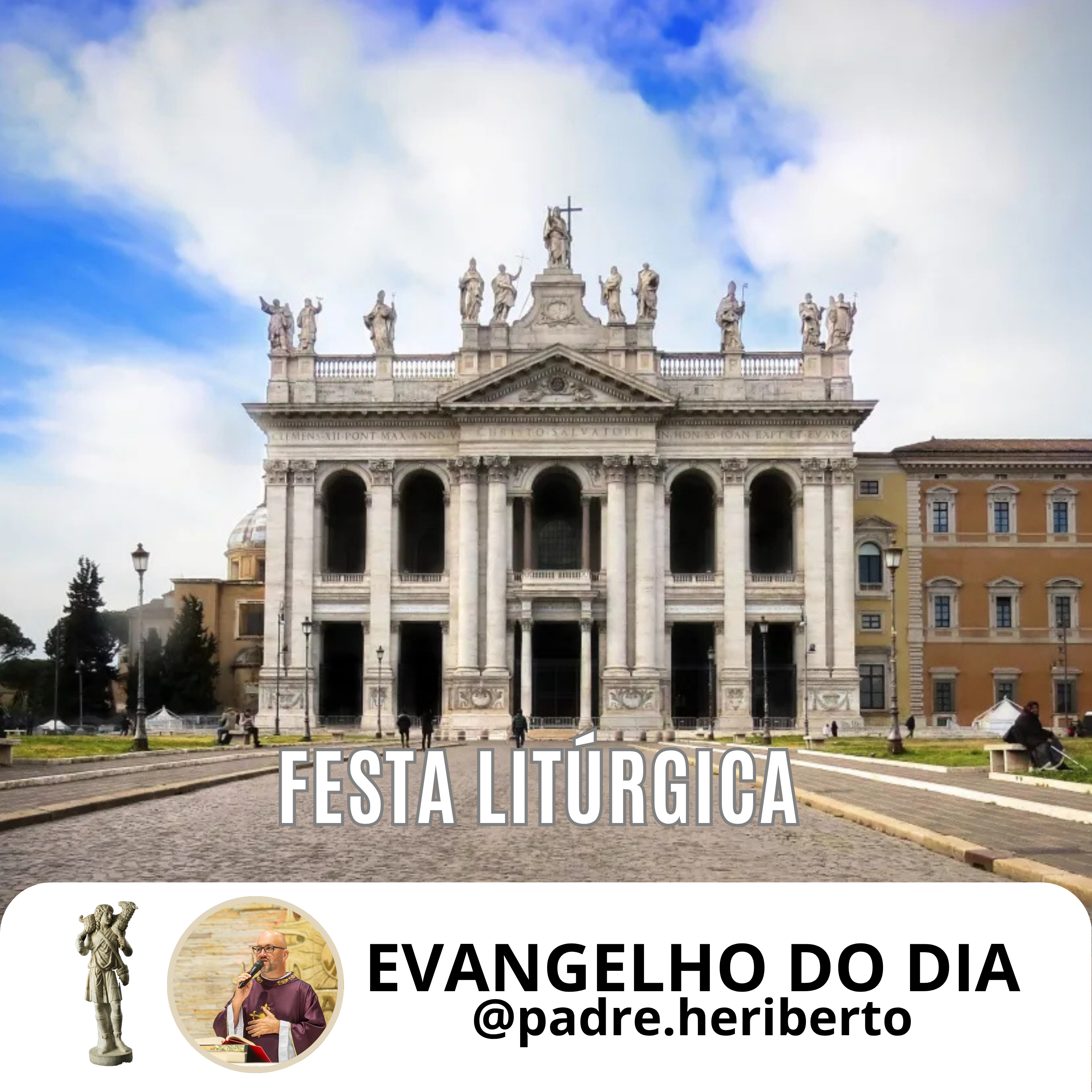 DEDICAÇÃO DA BASÍLICA DO LATRÃO | DOMINGO | 9 NOV 25 | Jo 2,13-22 episode artwork