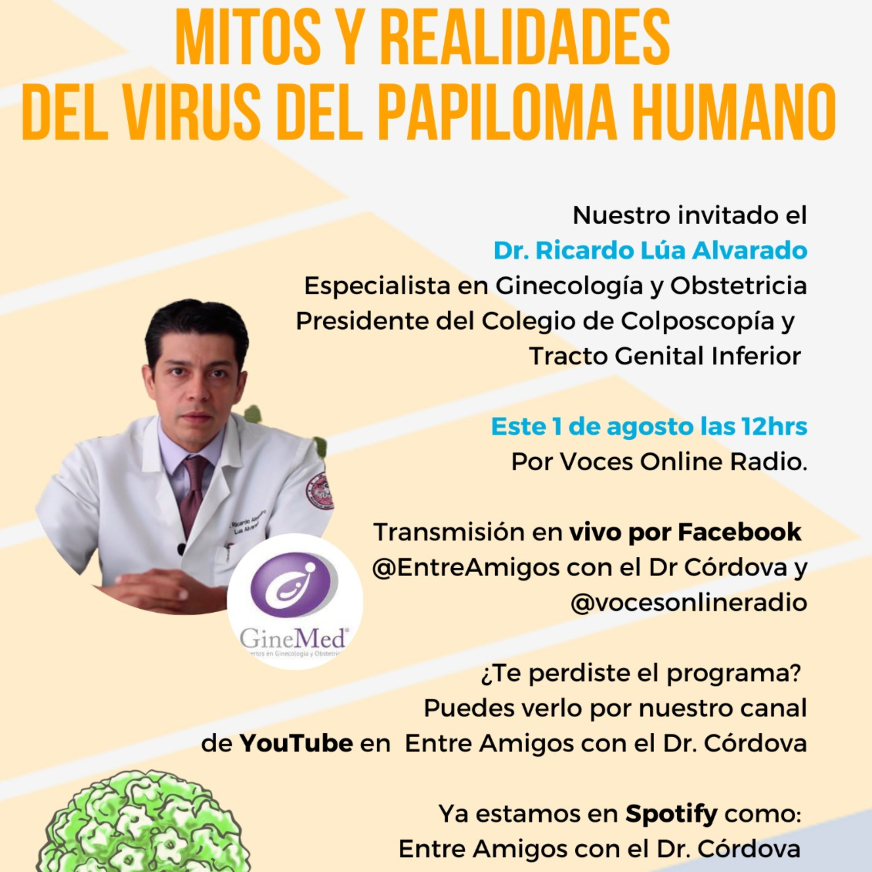 Mitos y Realidades del Virus del Papiloma Humano (Entre Amigos con el Dr. Córdova) episode artwork