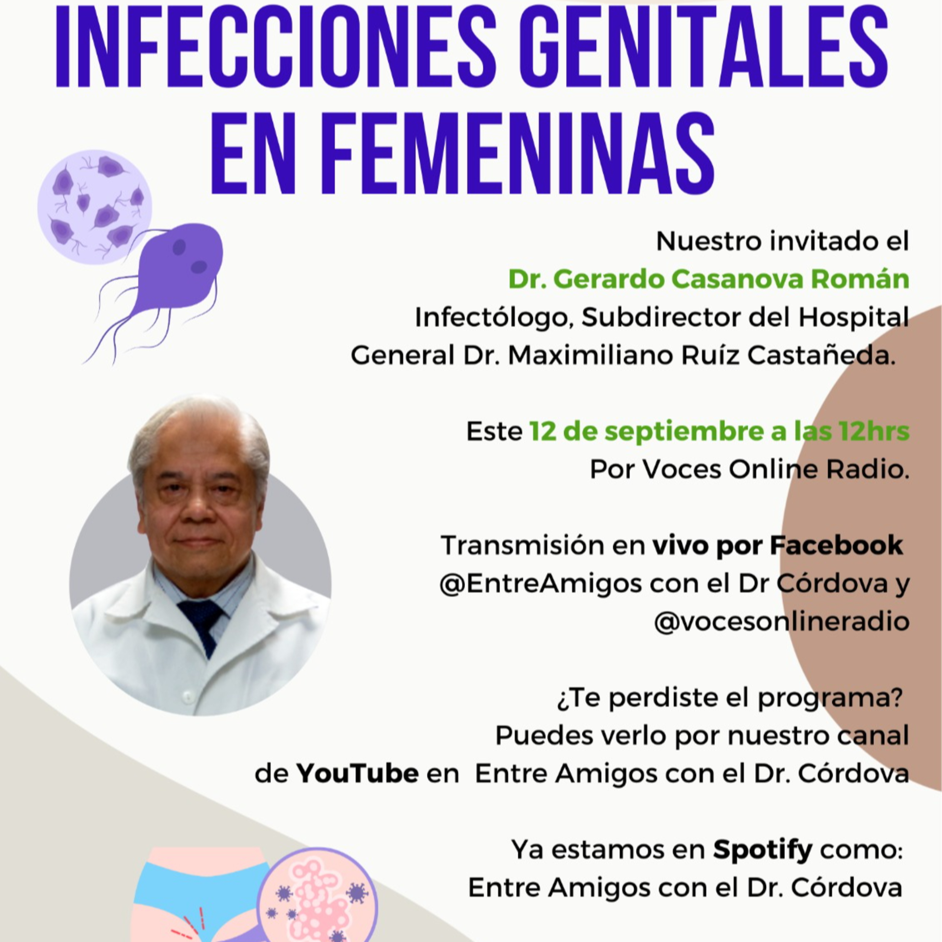 Infecciones Genitales en Femeninas (Entre Amigos con el Dr. Córdova) episode artwork