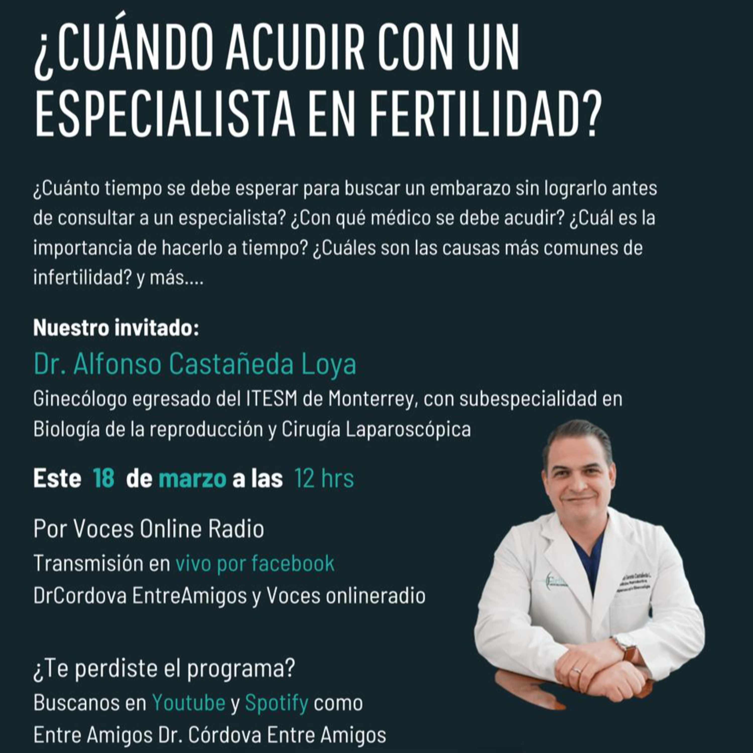 ¿Cuándo acudir con un Especialista en Fertilidad? episode artwork