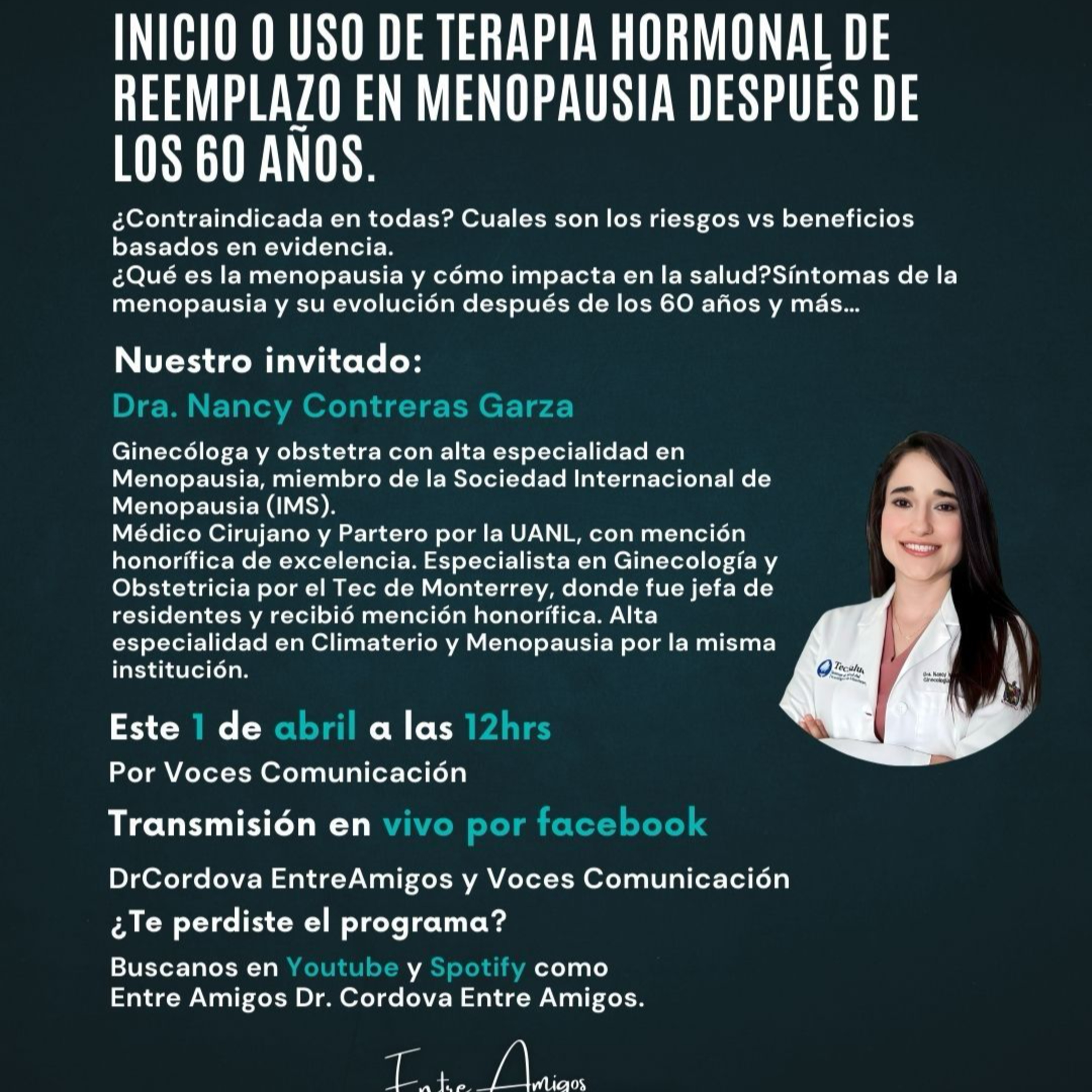 Inicio de Uso de Terapia Hormonal de Reemplazo en Menopausia después de los 60 años episode artwork