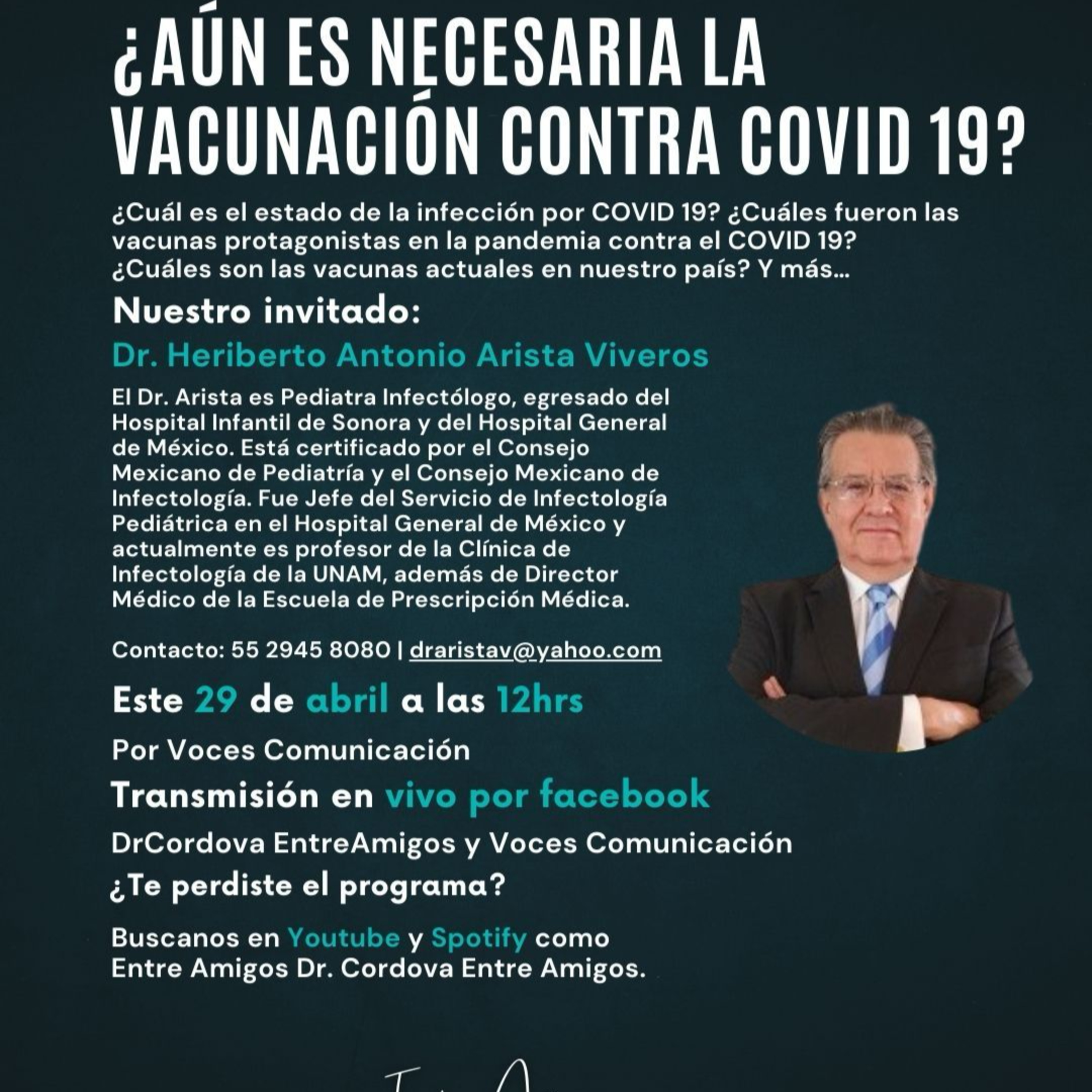 Entre Amigos con el Dr. Roberto Córdova