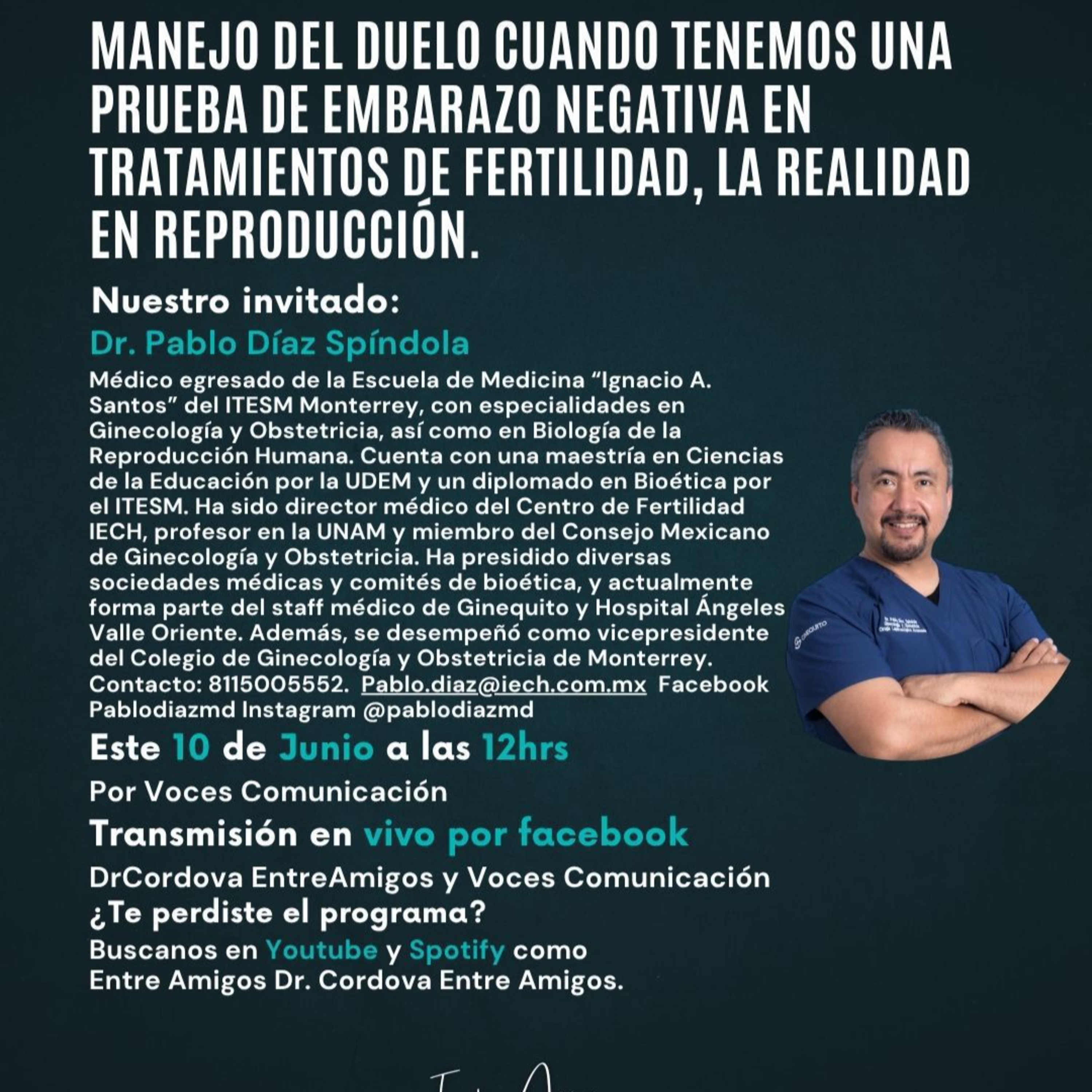 Entre Amigos con el Dr. Roberto Córdova