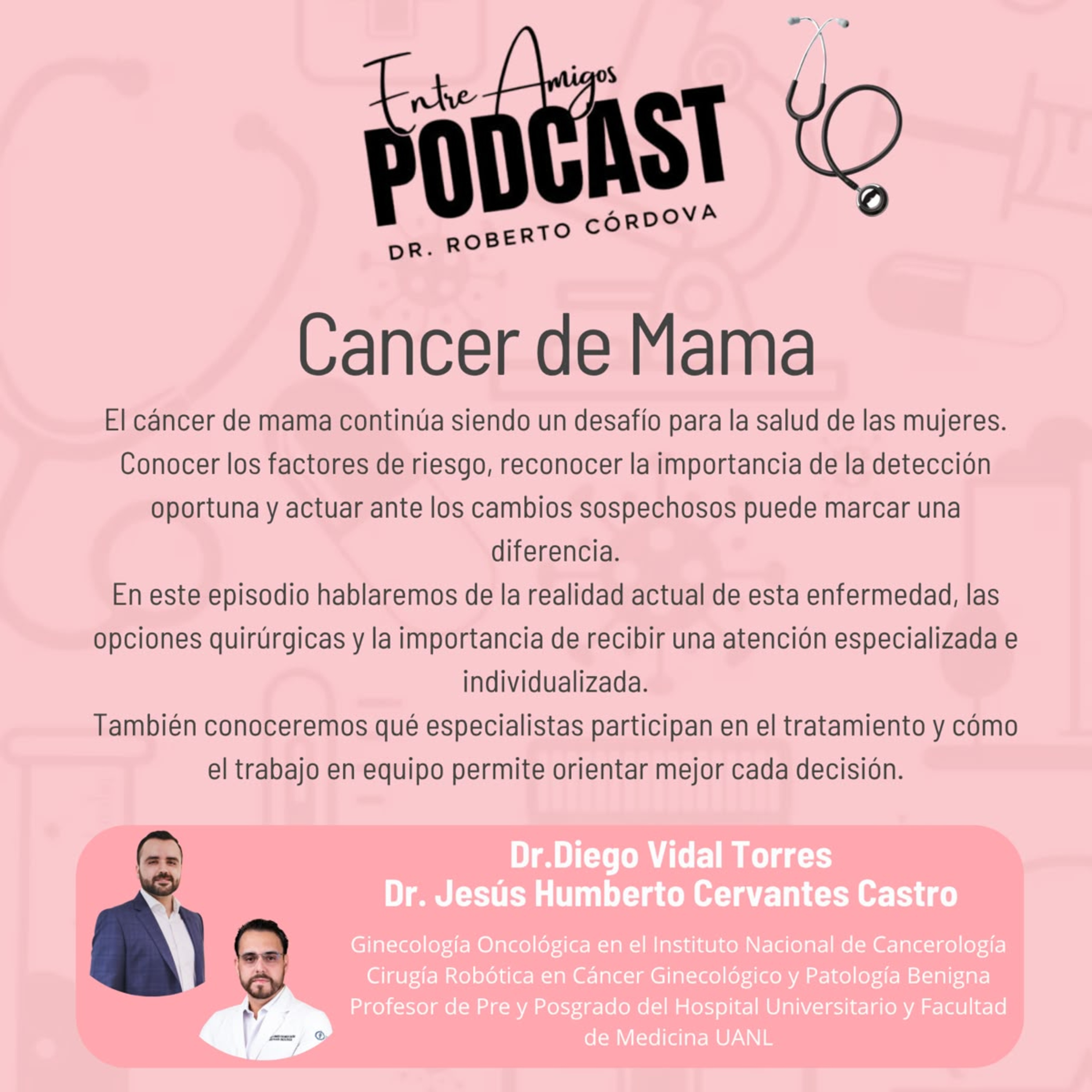Portada de Entre Amigos con el Dr. Roberto Córdova