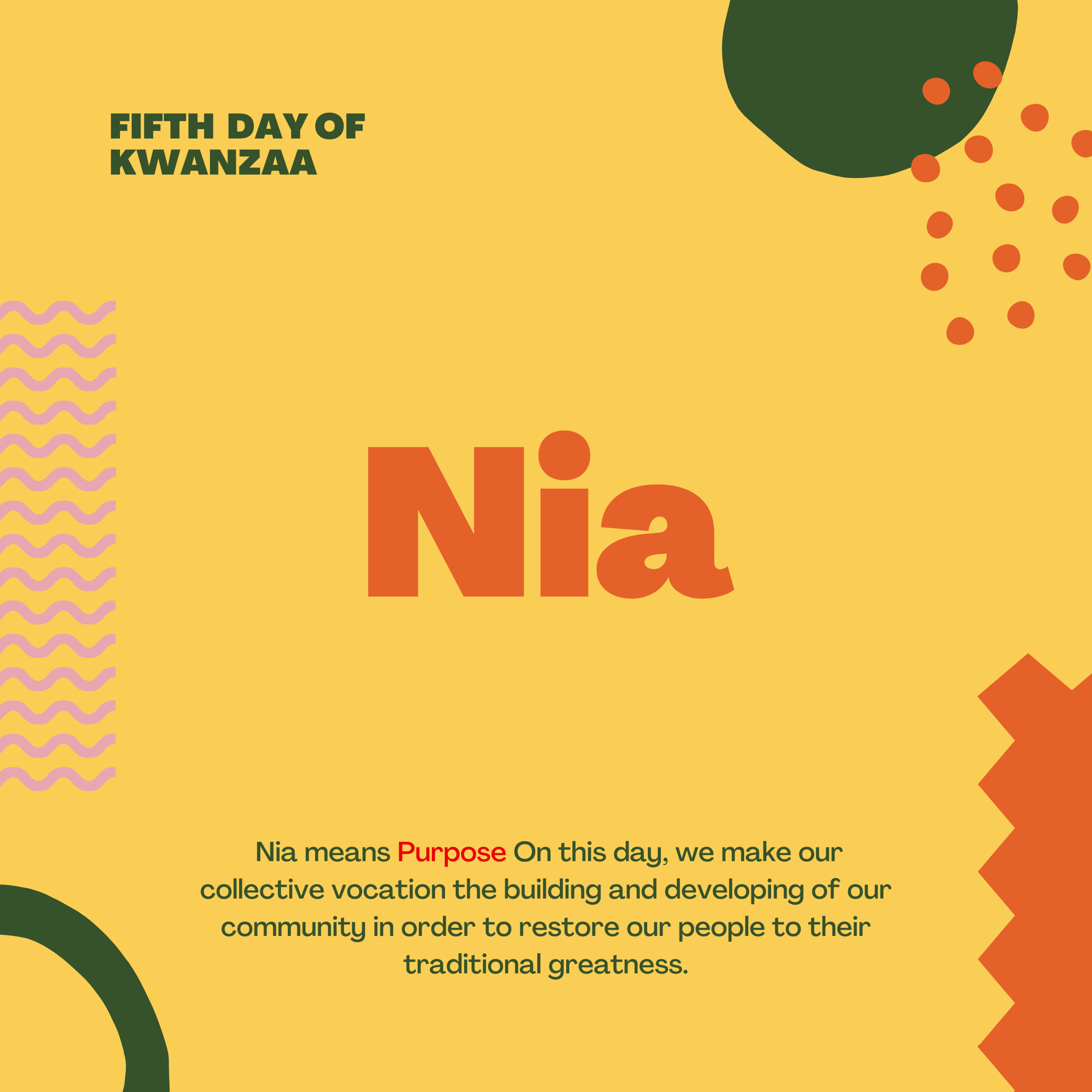 Fifth day of KWANZAA! episode artwork