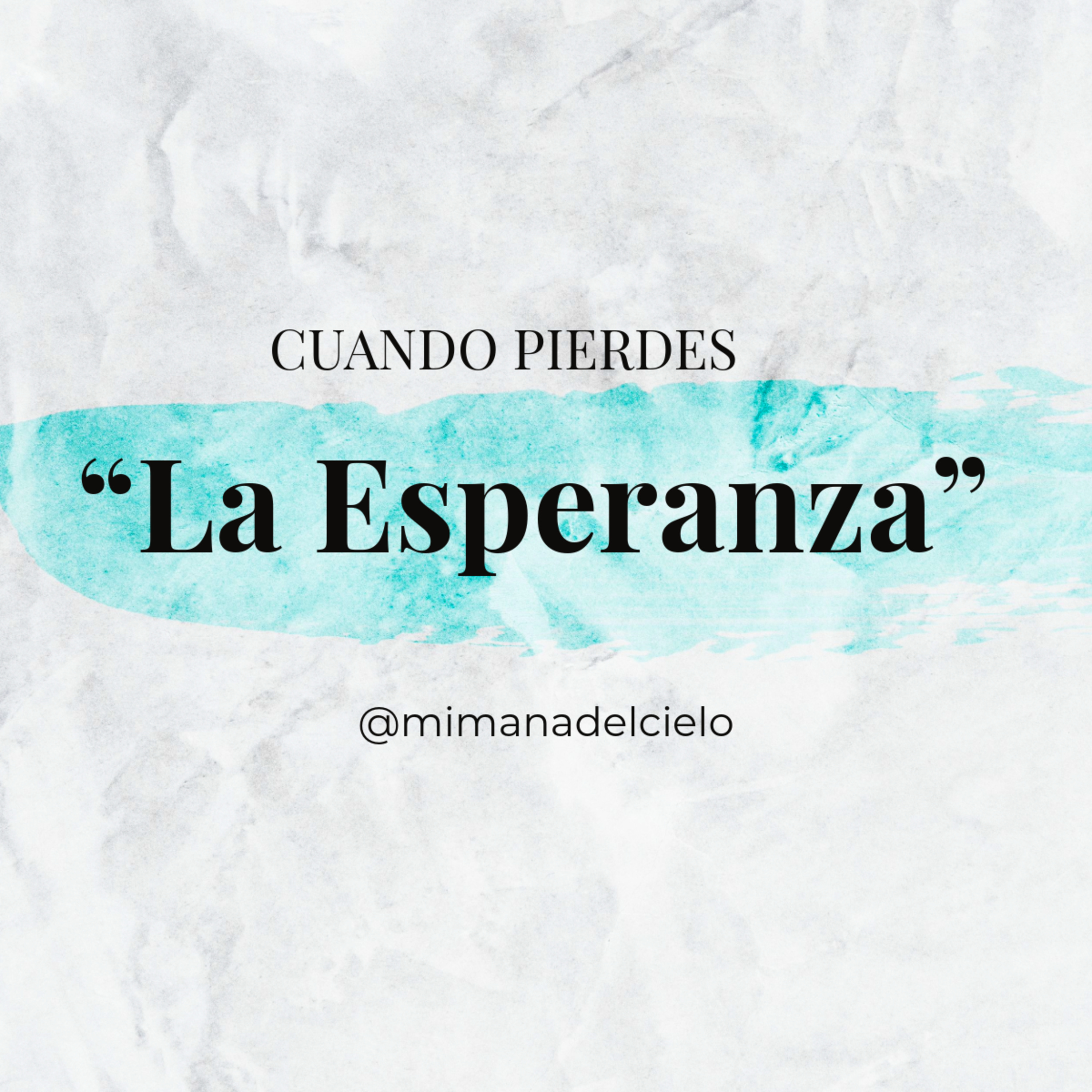 Cuando pierdes la esperanza episode artwork