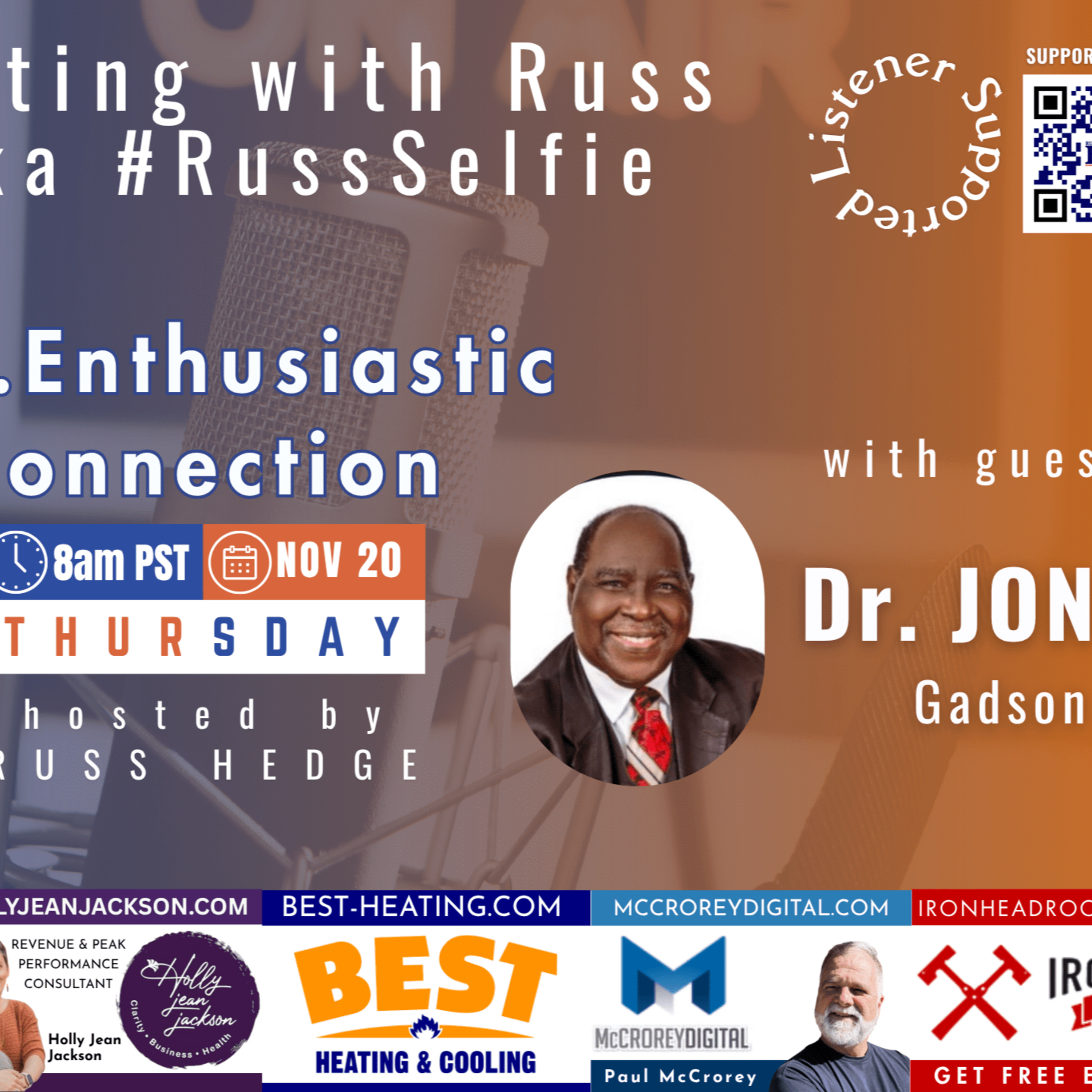 Marketing with Russ...aka #RussSelfie, Ep. 570, with Dr. Jonas Gadson episode artwork