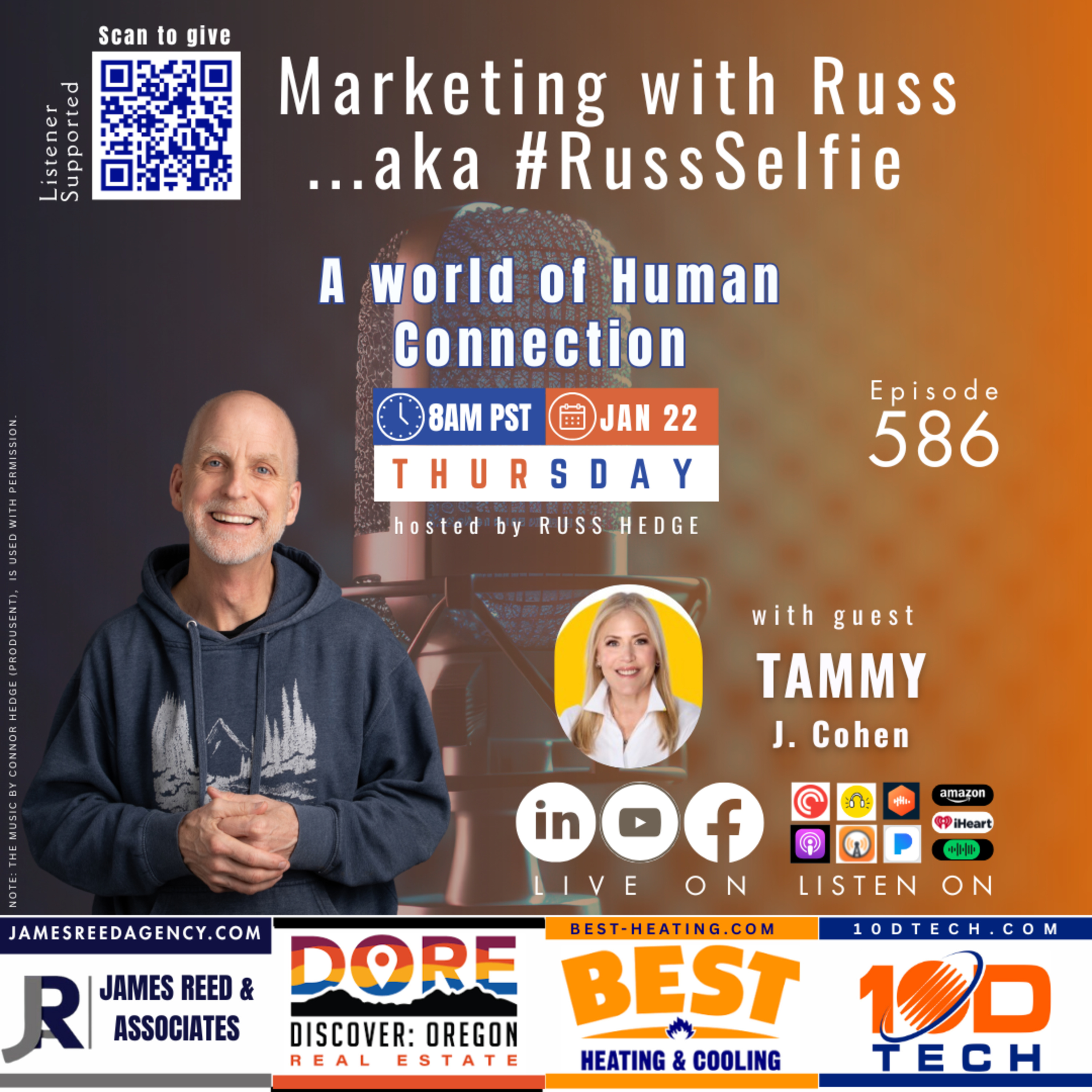 Marketing with Russ...aka #RussSelfie, Ep. 586, with Tammy Cohen episode artwork