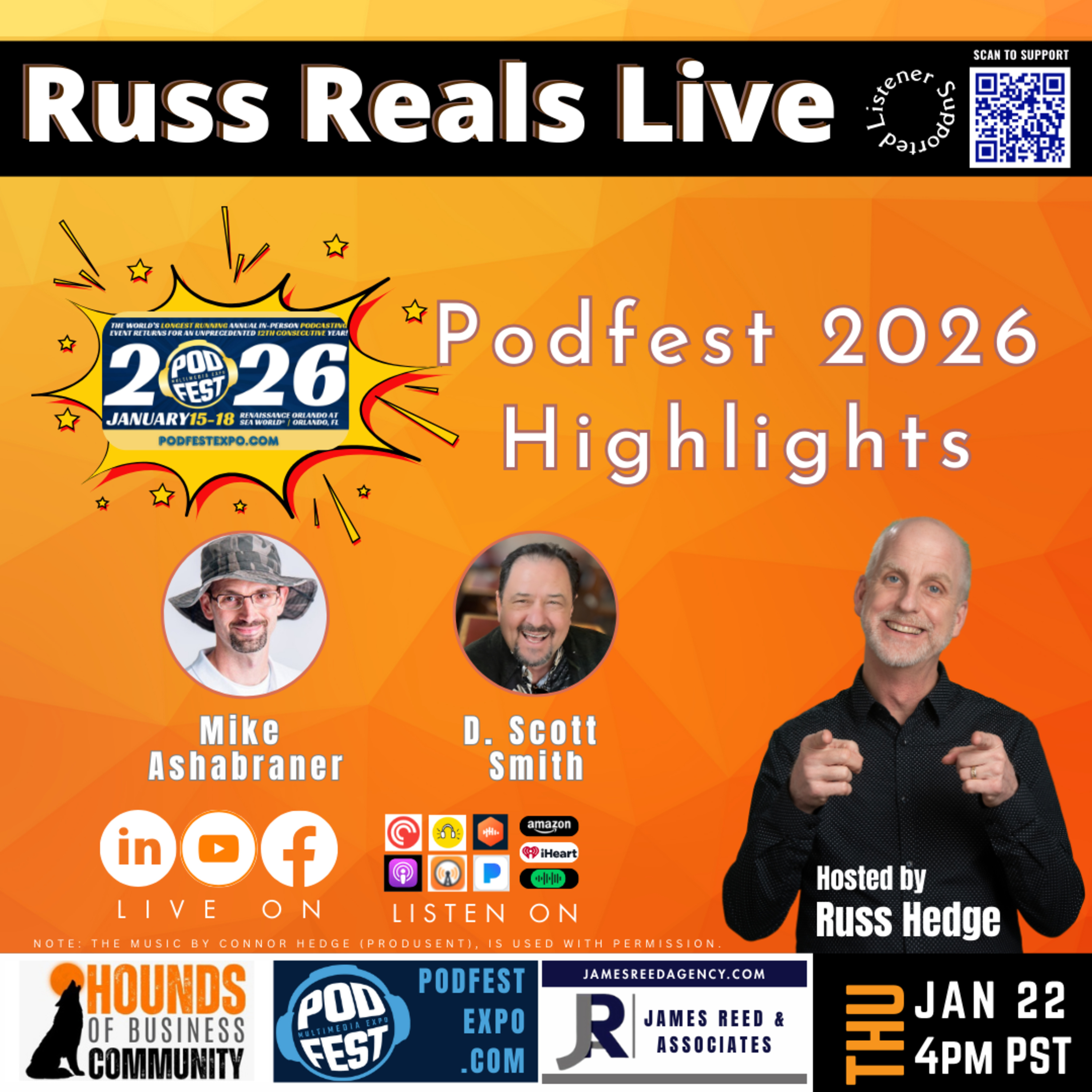 Russ Reals Live: PodFest 2026 Highlights episode artwork