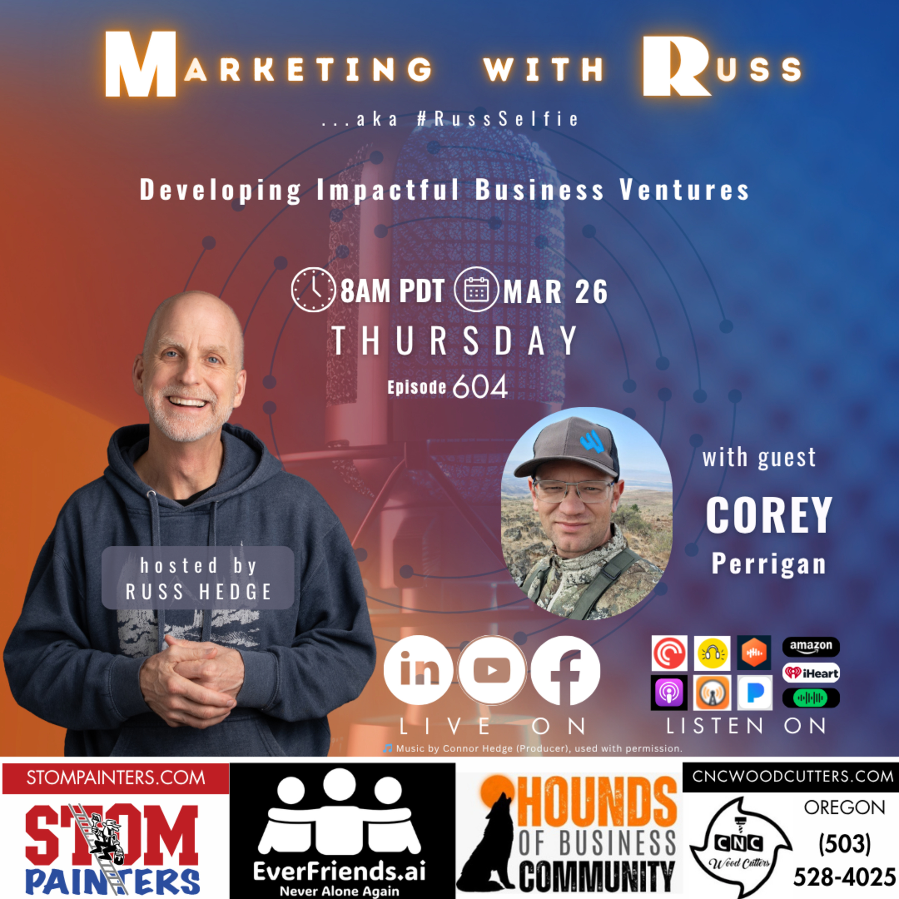 Get in Front of Your Target Audience (Simple Strategies That Work)- Marketing with Russ, episode 604 episode artwork