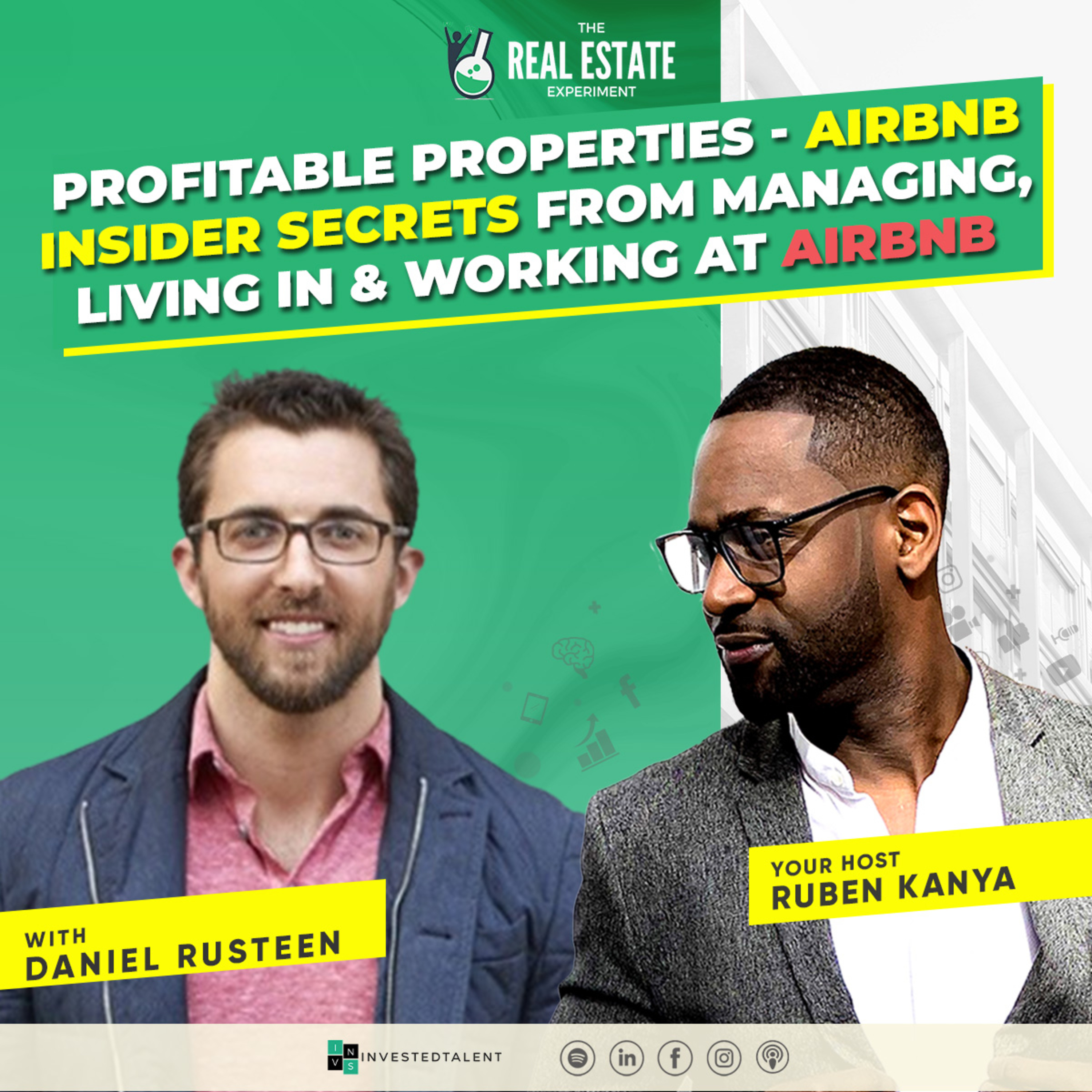 Profitable Properties - Airbnb Insider Secrets from managing, living in & working at AIRBNB with Daniel Rusteen - Episode #228 episode artwork
