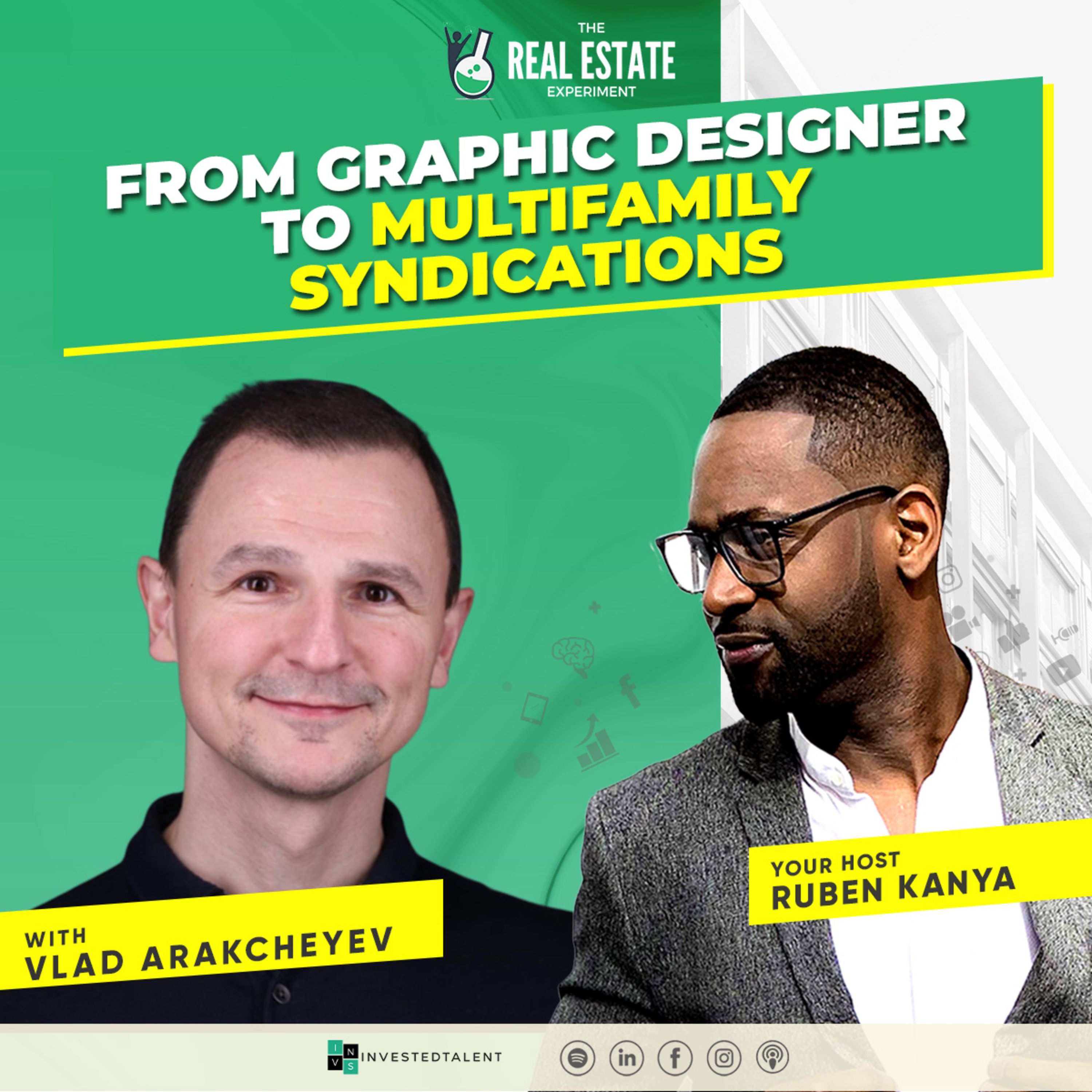 From Graphic Designer to Multifamily Syndications with Vlad Arakcheyev - Episode #244 episode artwork