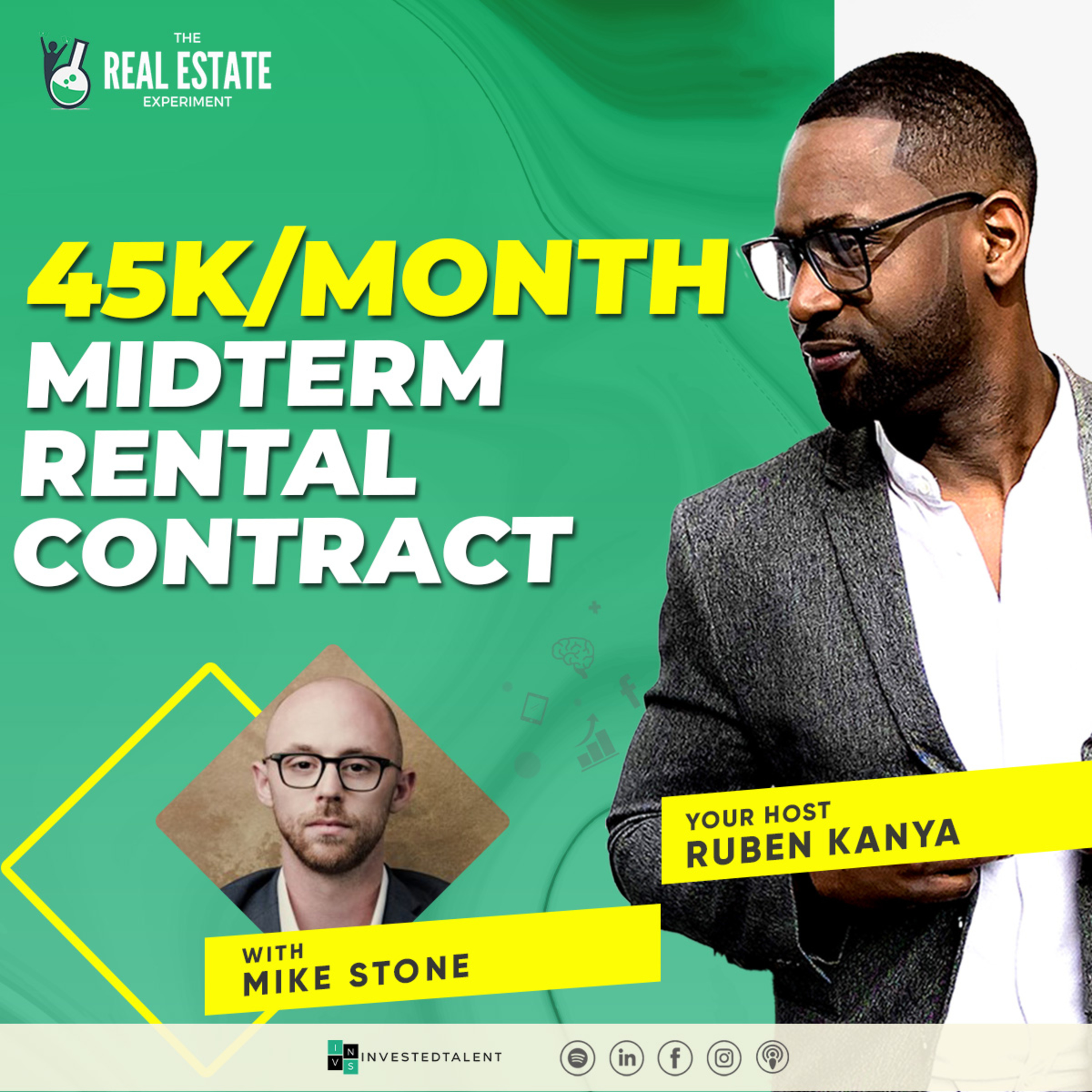 Mid-Term Rental Record Breaking Contract at 45K/MONTH with Mike Stone - Episode #259 episode artwork