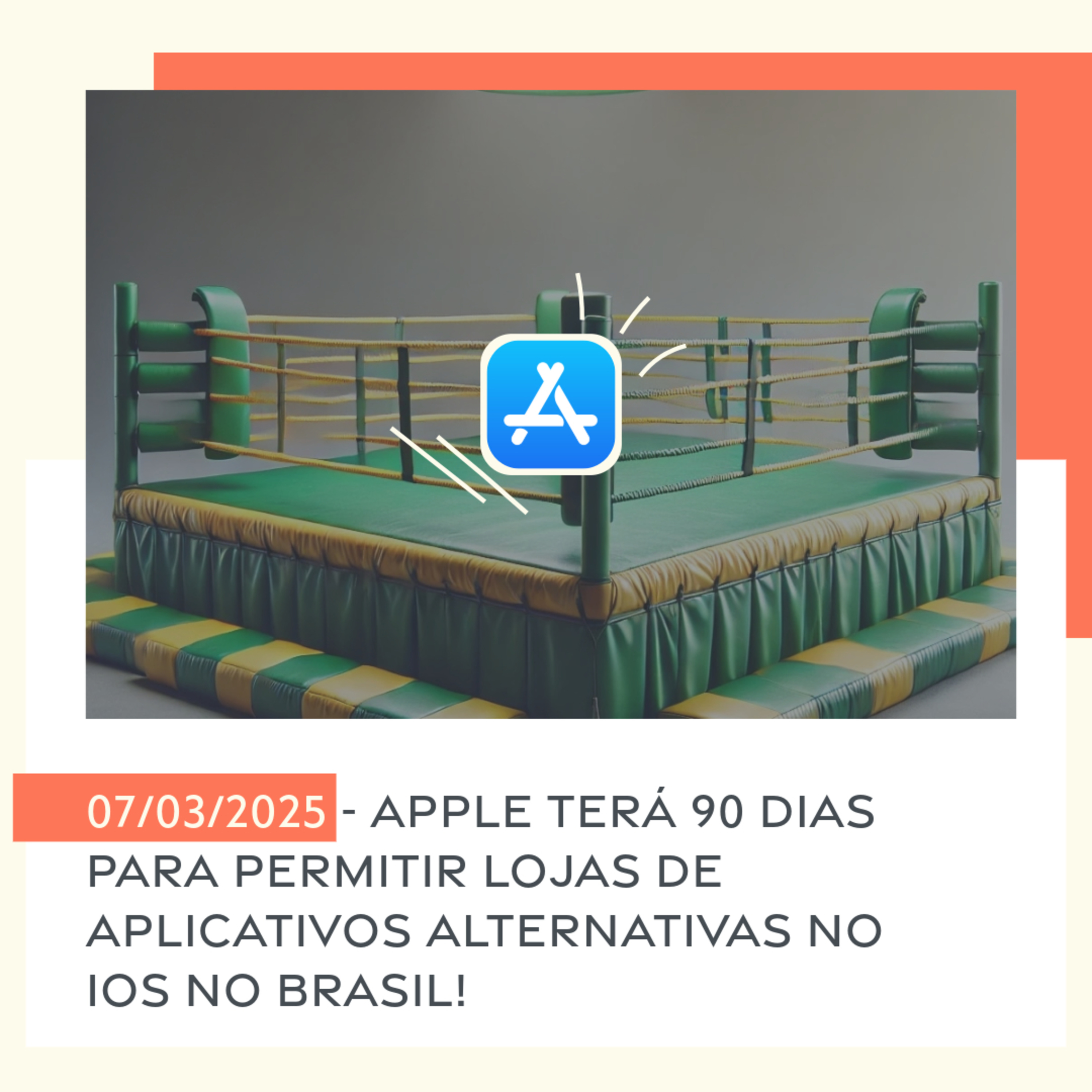 07/03/2025 - Apple terá 90 dias para permitir lojas de aplicativos alternativas no iOS no Brasil! episode artwork