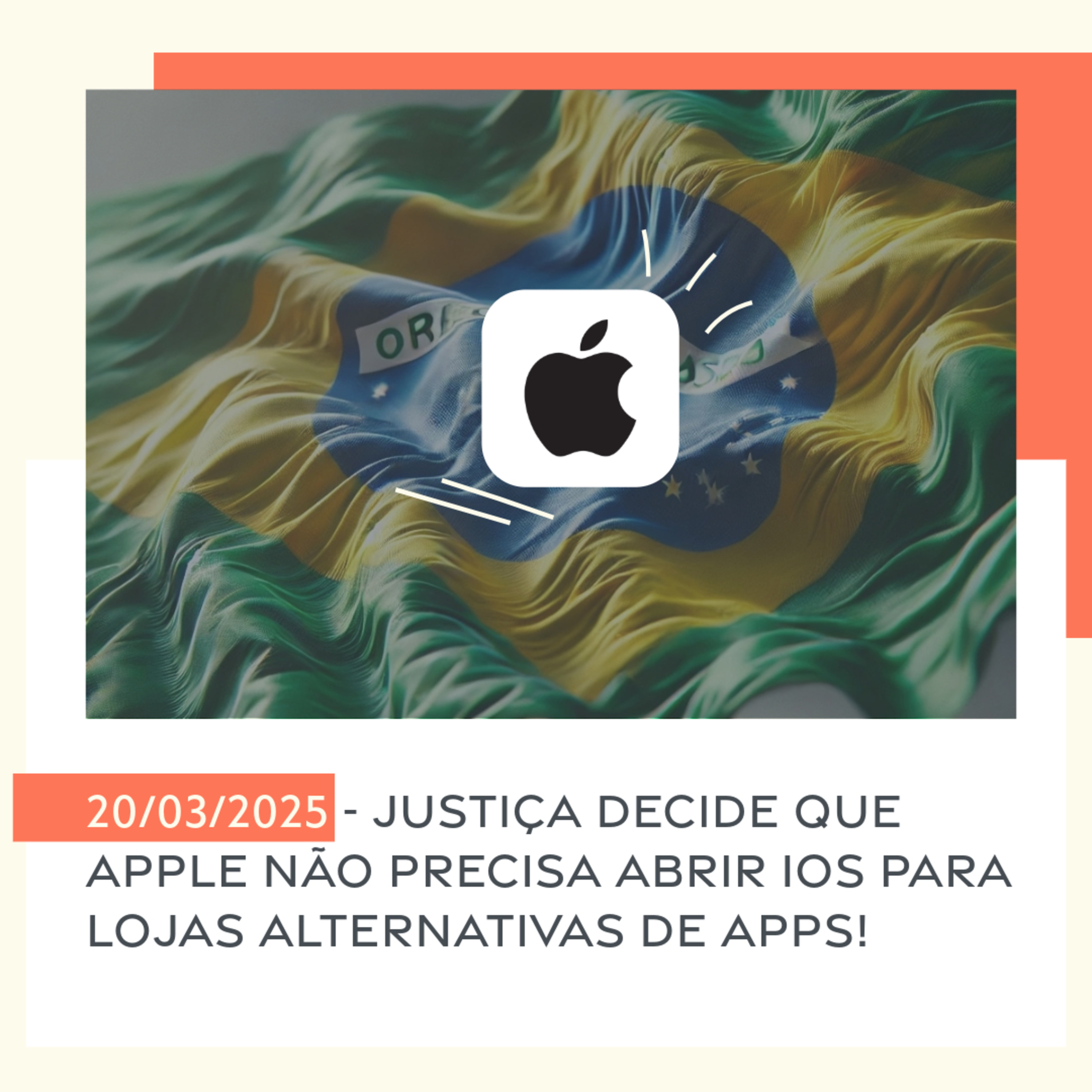 20/03/2025 - Justiça decide que Apple não precisa abrir iOS para lojas alternativas de apps! episode artwork