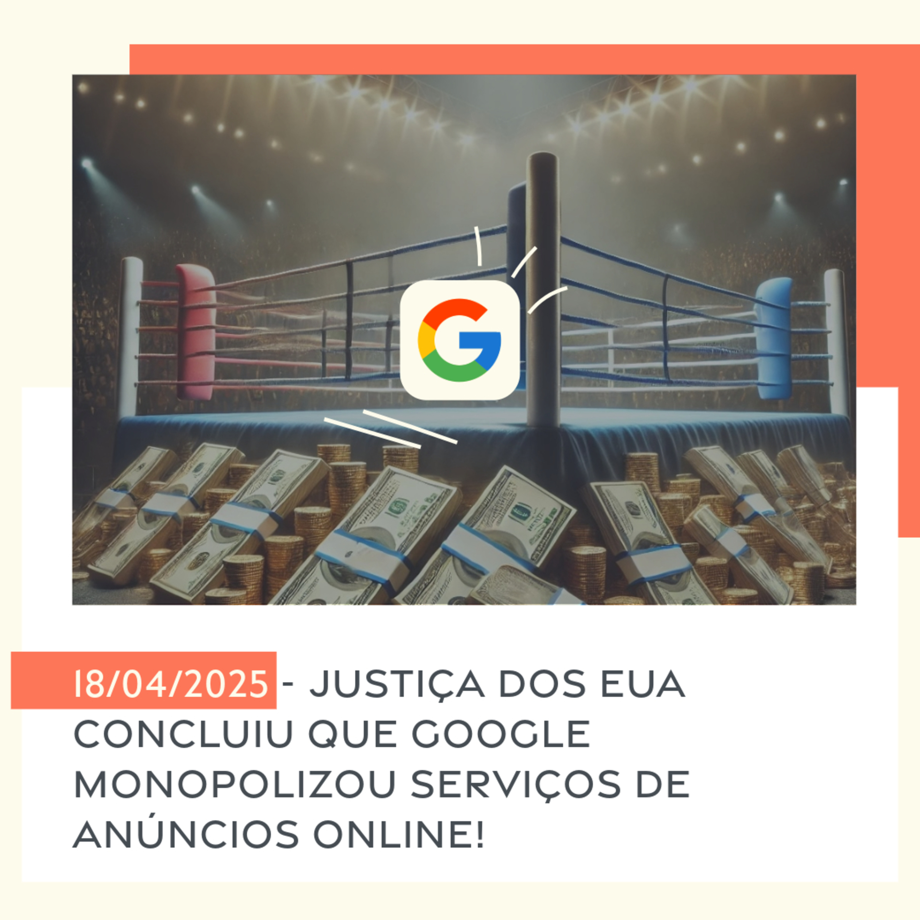 18/04/2025 -  Justiça dos EUA concluiu que Google monopolizou serviços de anúncios online! episode artwork