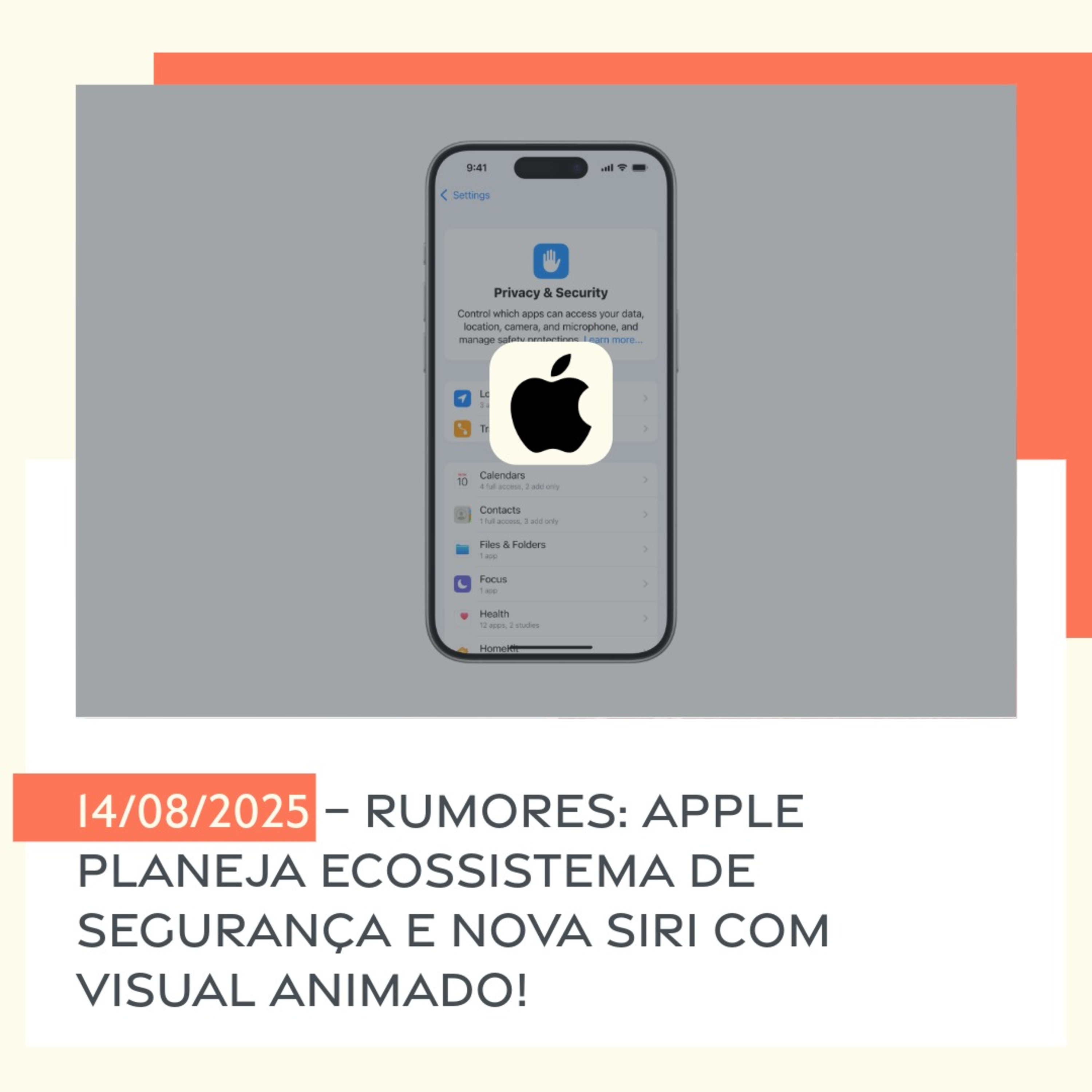 14/08/2025 – Rumores: Apple planeja ecossistema de segurança e nova Siri com visual animado! episode artwork