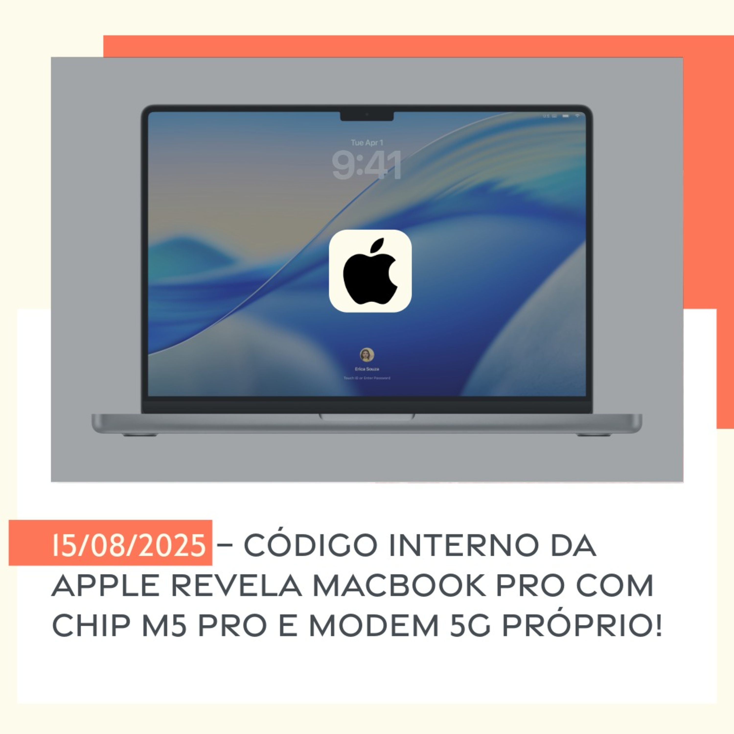 15/08/2025 – Código interno da Apple revela MacBook Pro com chip M5 Pro e modem 5G próprio! episode artwork